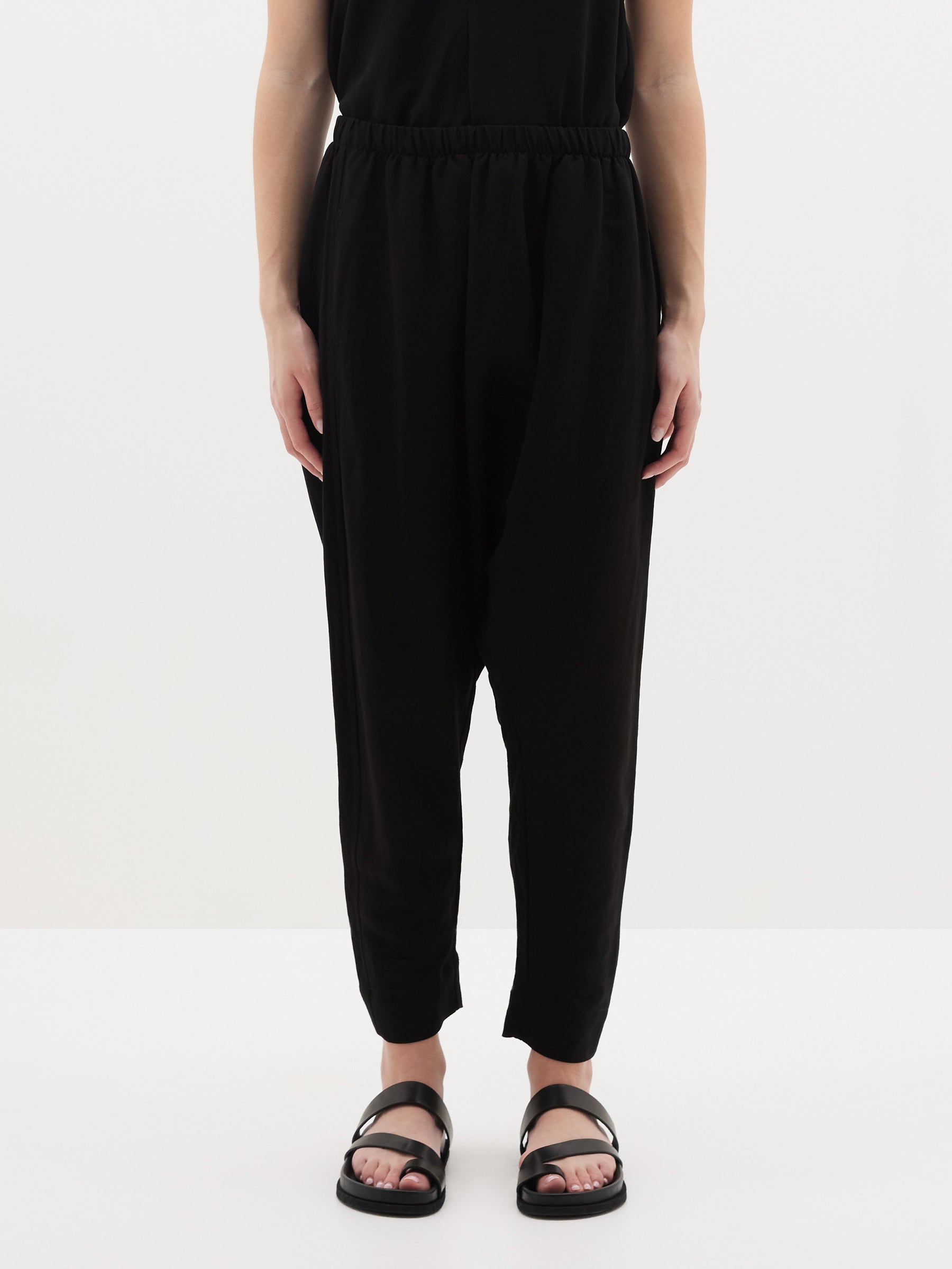 viscose linen slouch pant