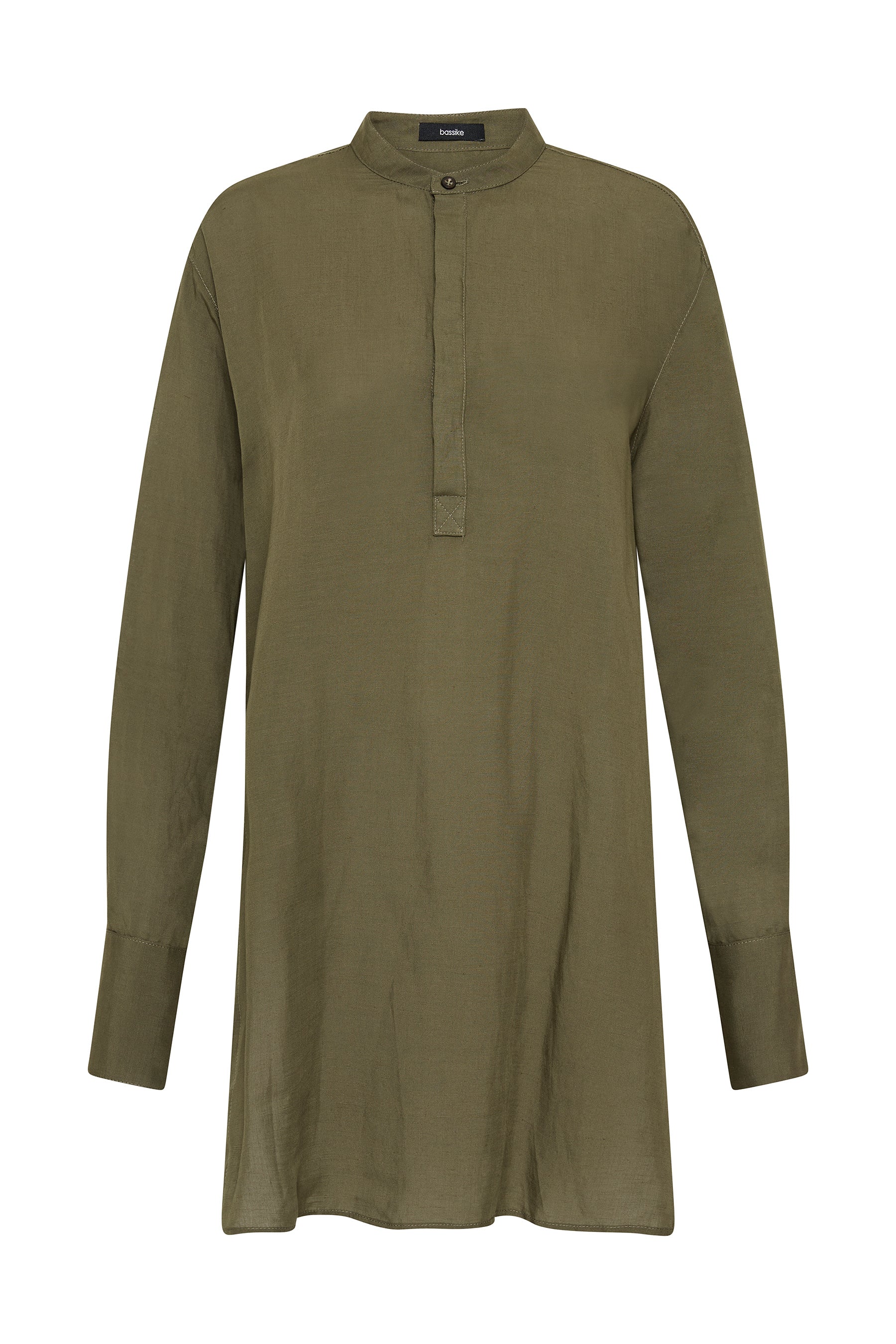 viscose linen popover shirt