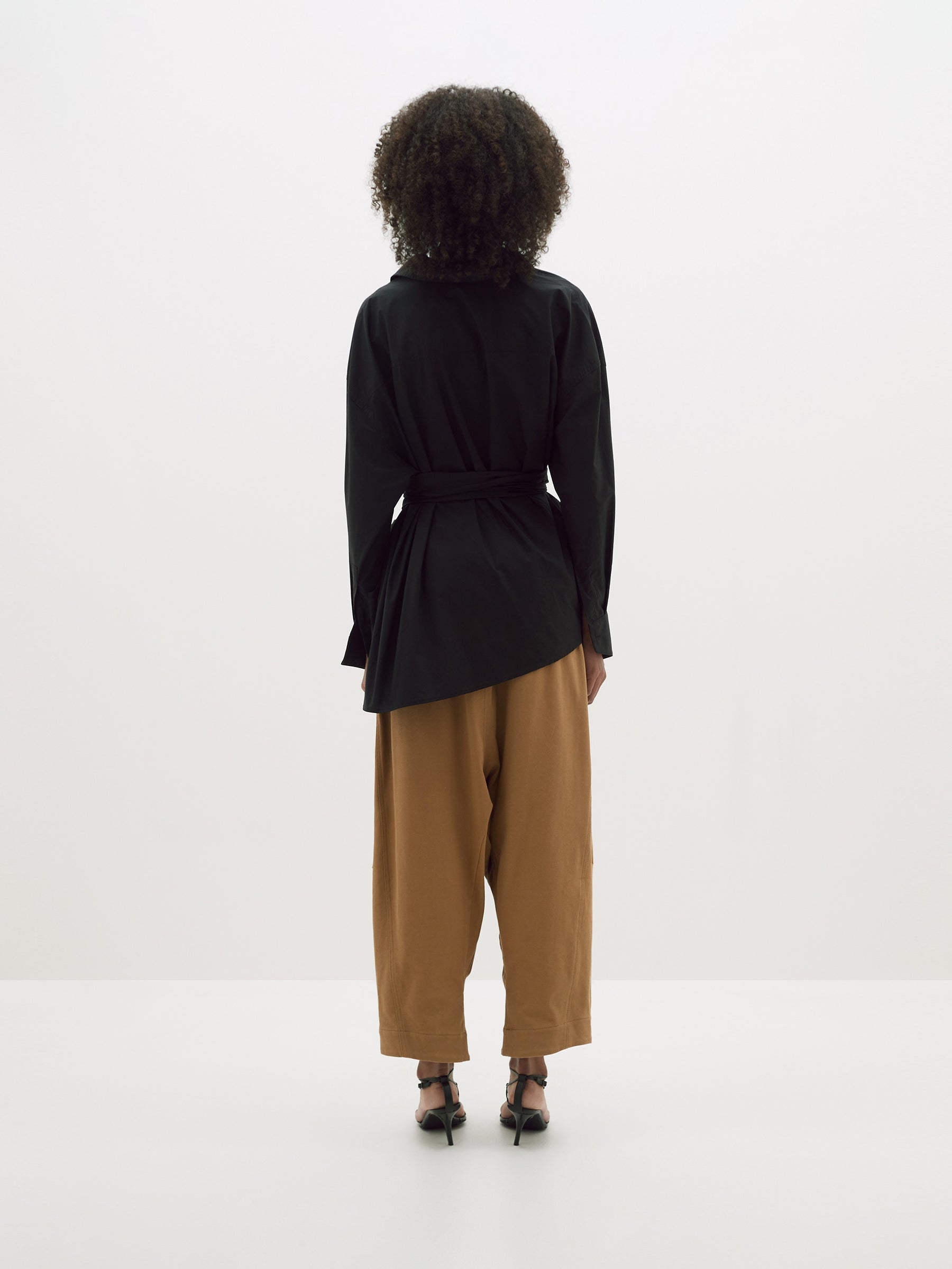 parachute cotton wrap shirt