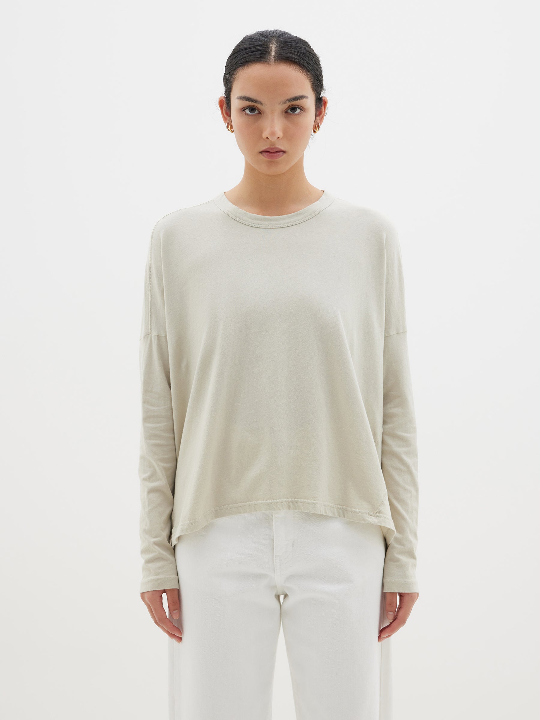 slouch circle long sleeve t.shirt