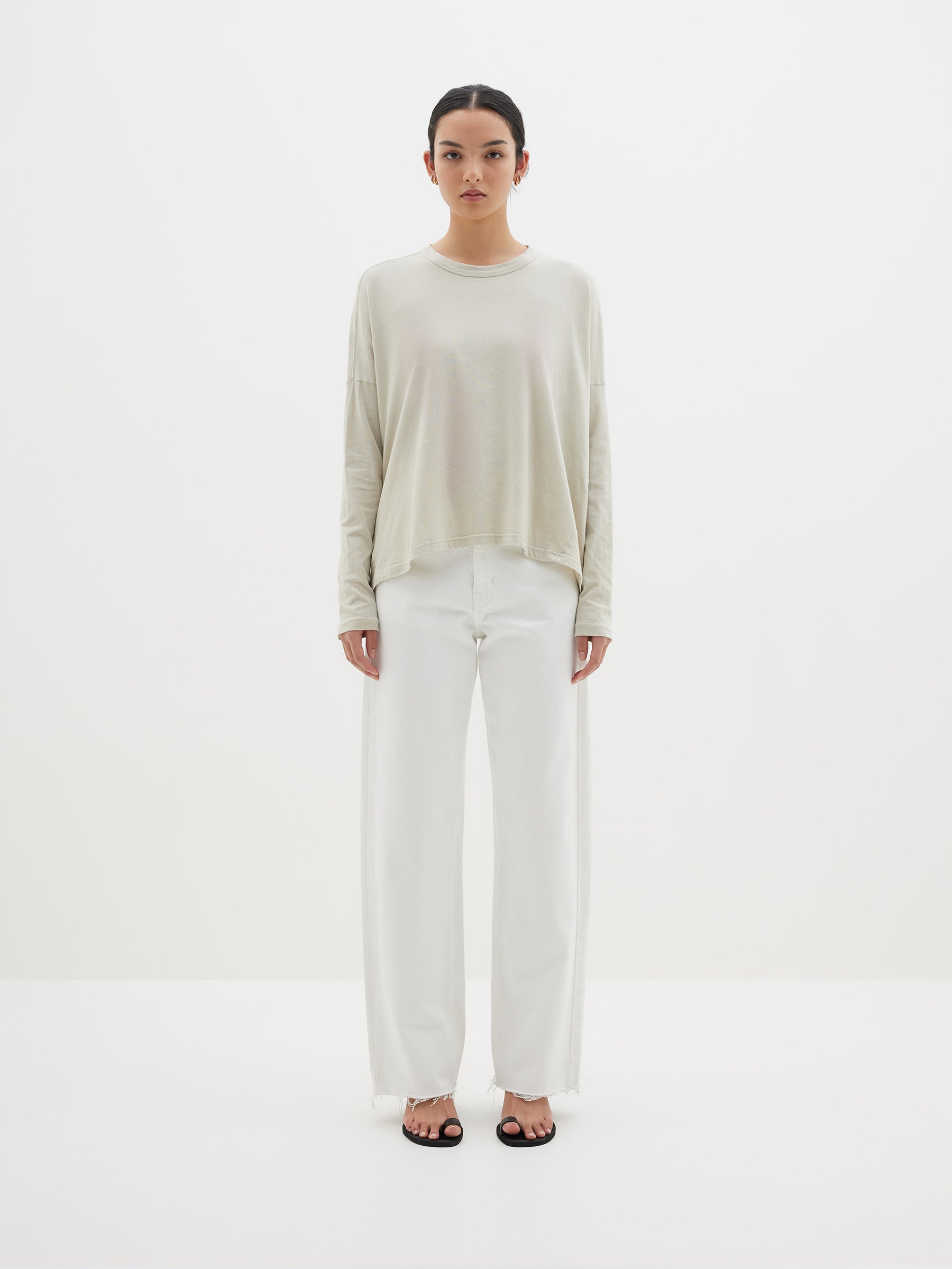 slouch circle long sleeve t.shirt