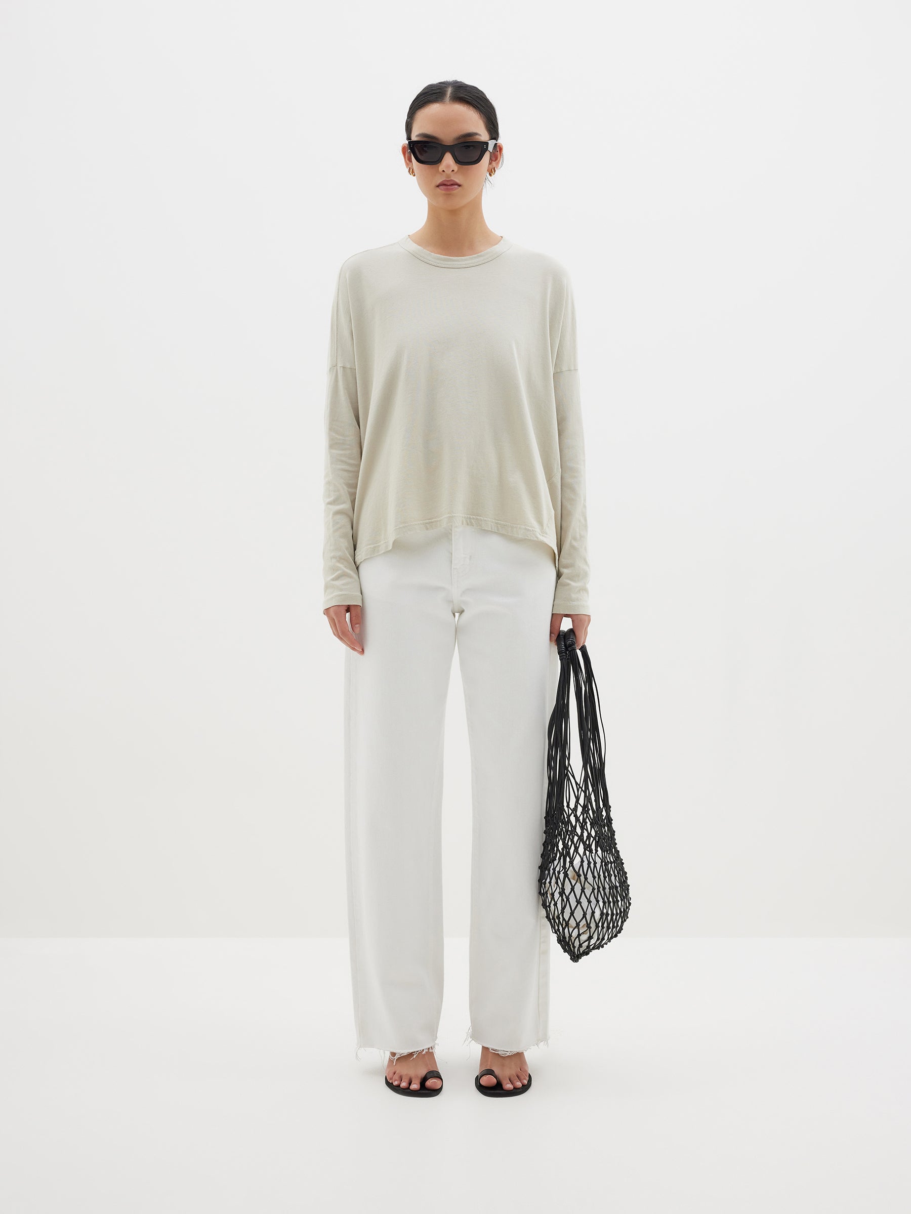 slouch circle long sleeve t.shirt