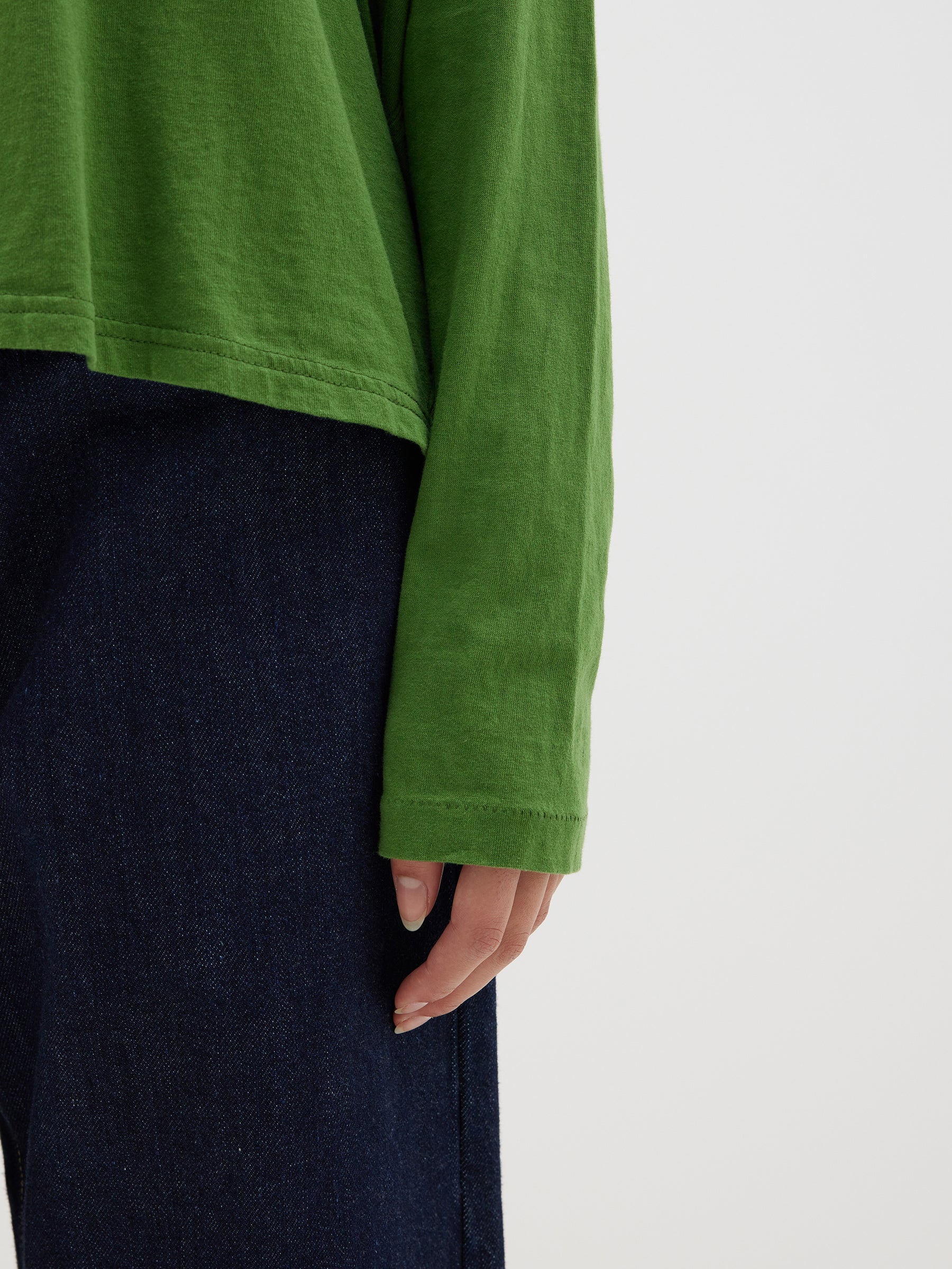 slouch circle long sleeve t.shirt