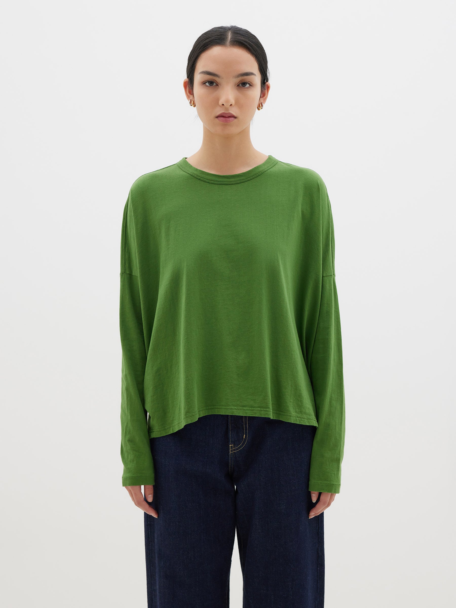 slouch circle long sleeve t.shirt
