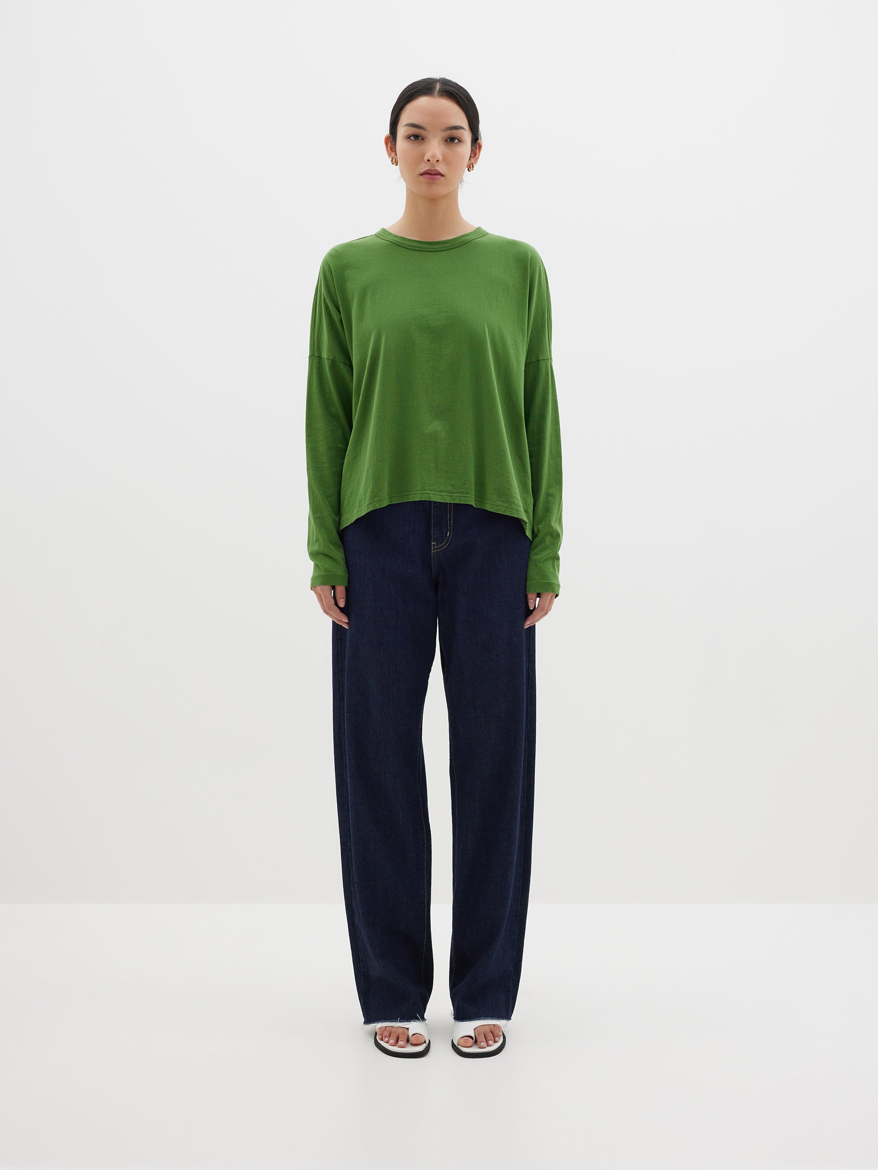 slouch circle long sleeve t.shirt