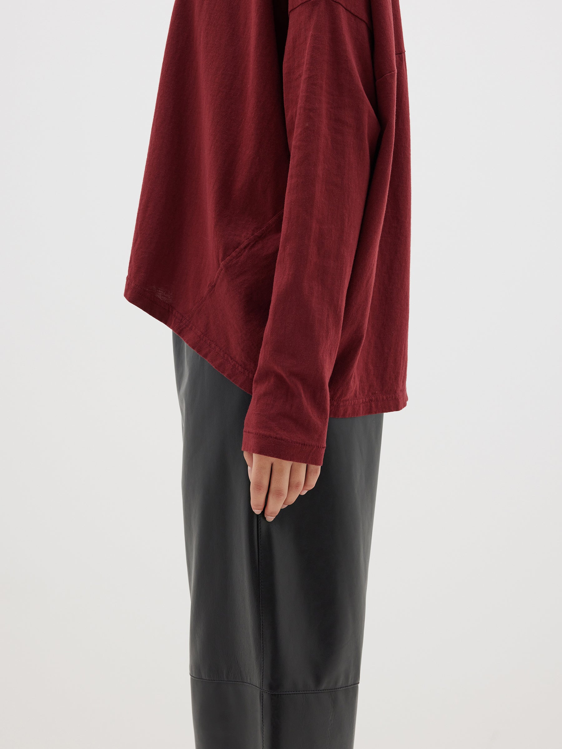 slouch circle long sleeve t.shirt