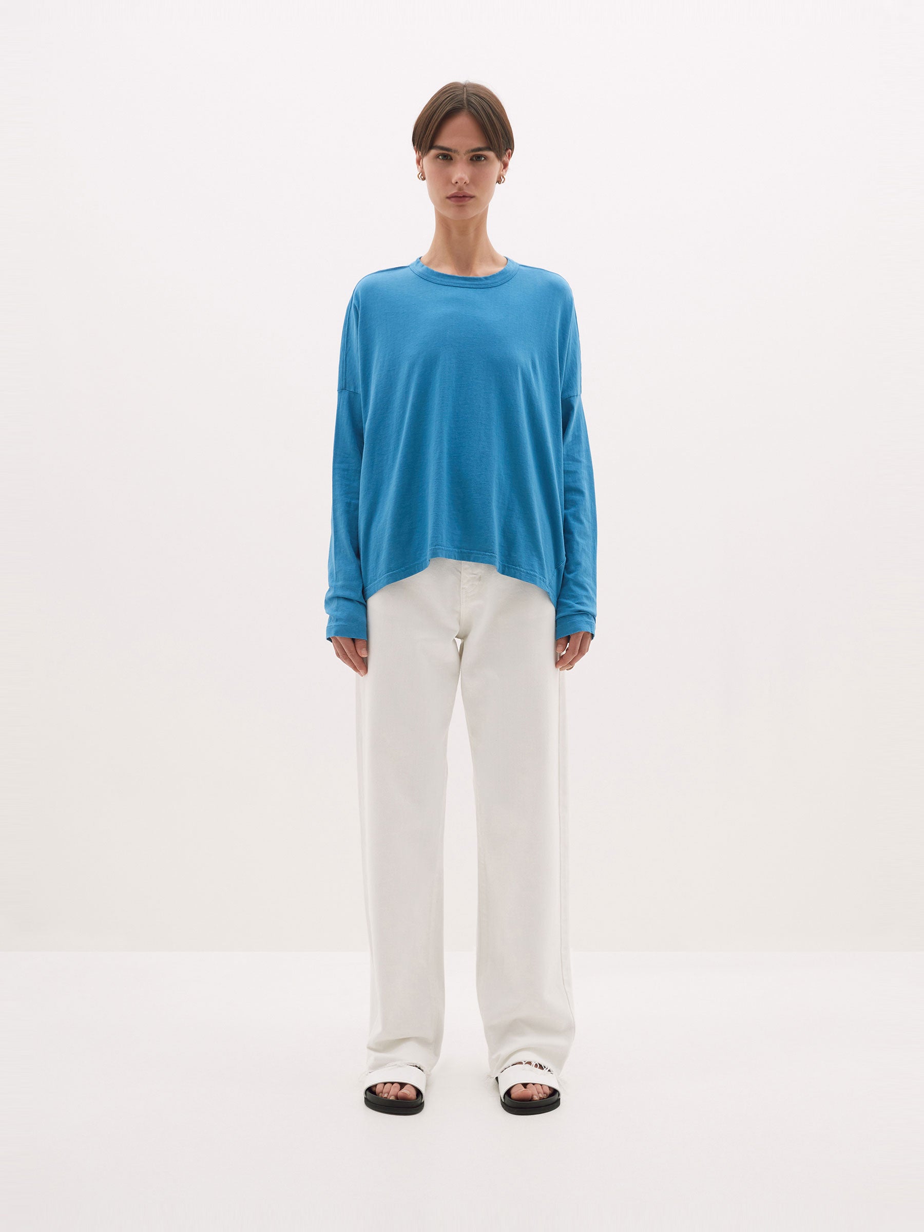 slouch circle long sleeve t.shirt