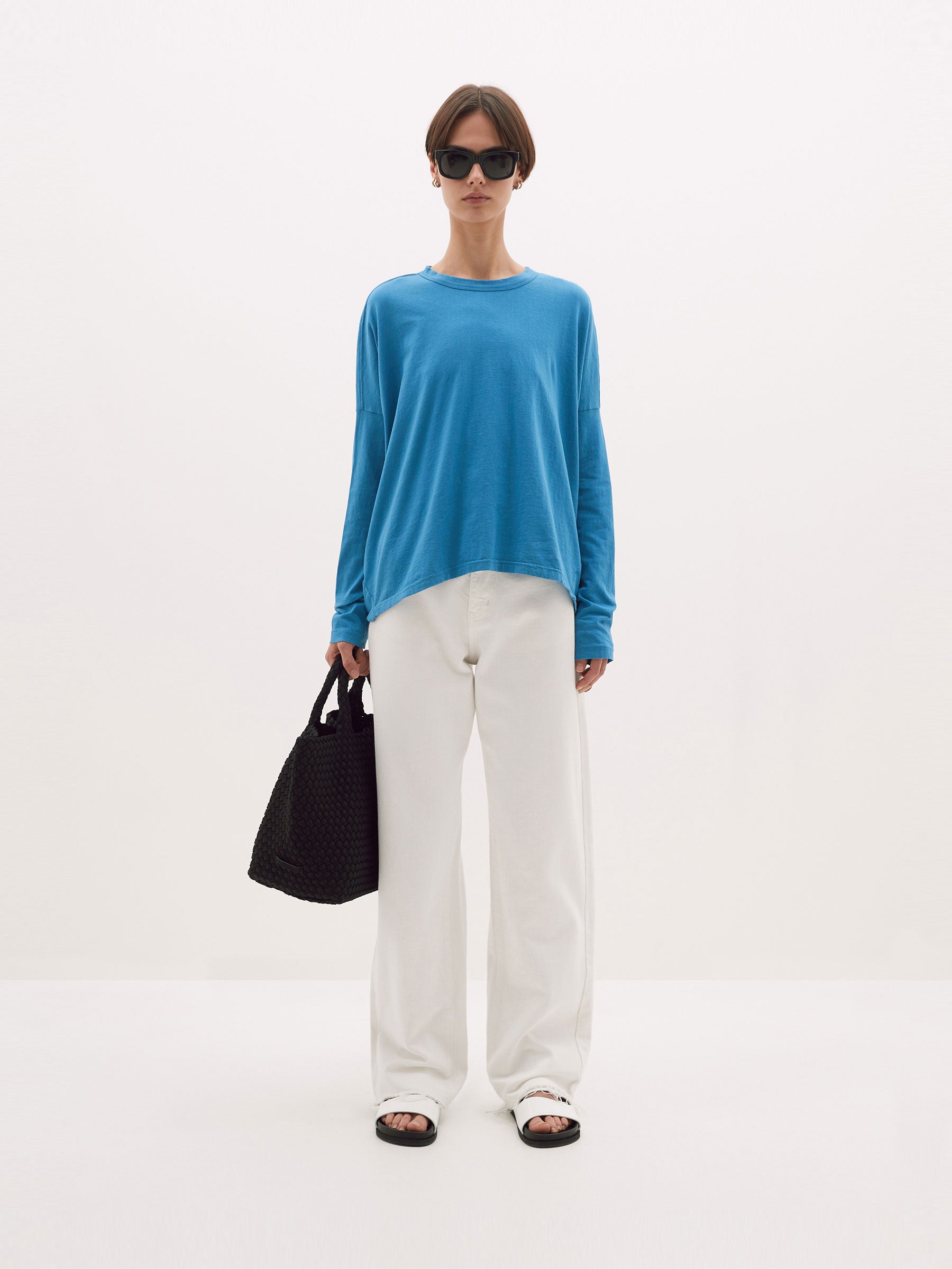 slouch circle long sleeve t.shirt