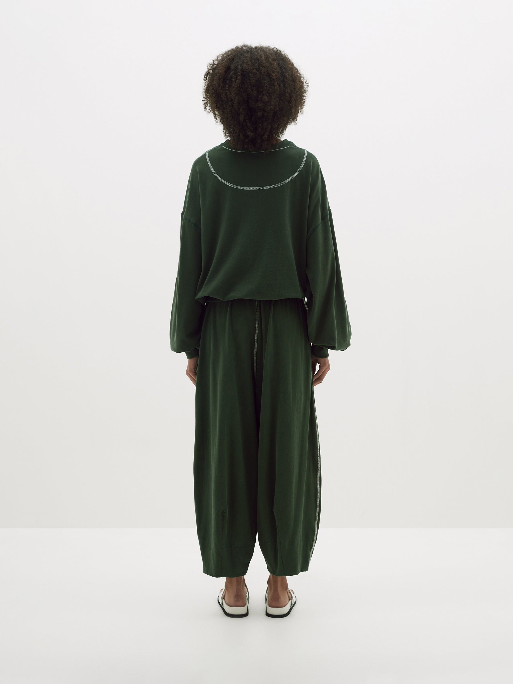 athletic boxy contrast sweat