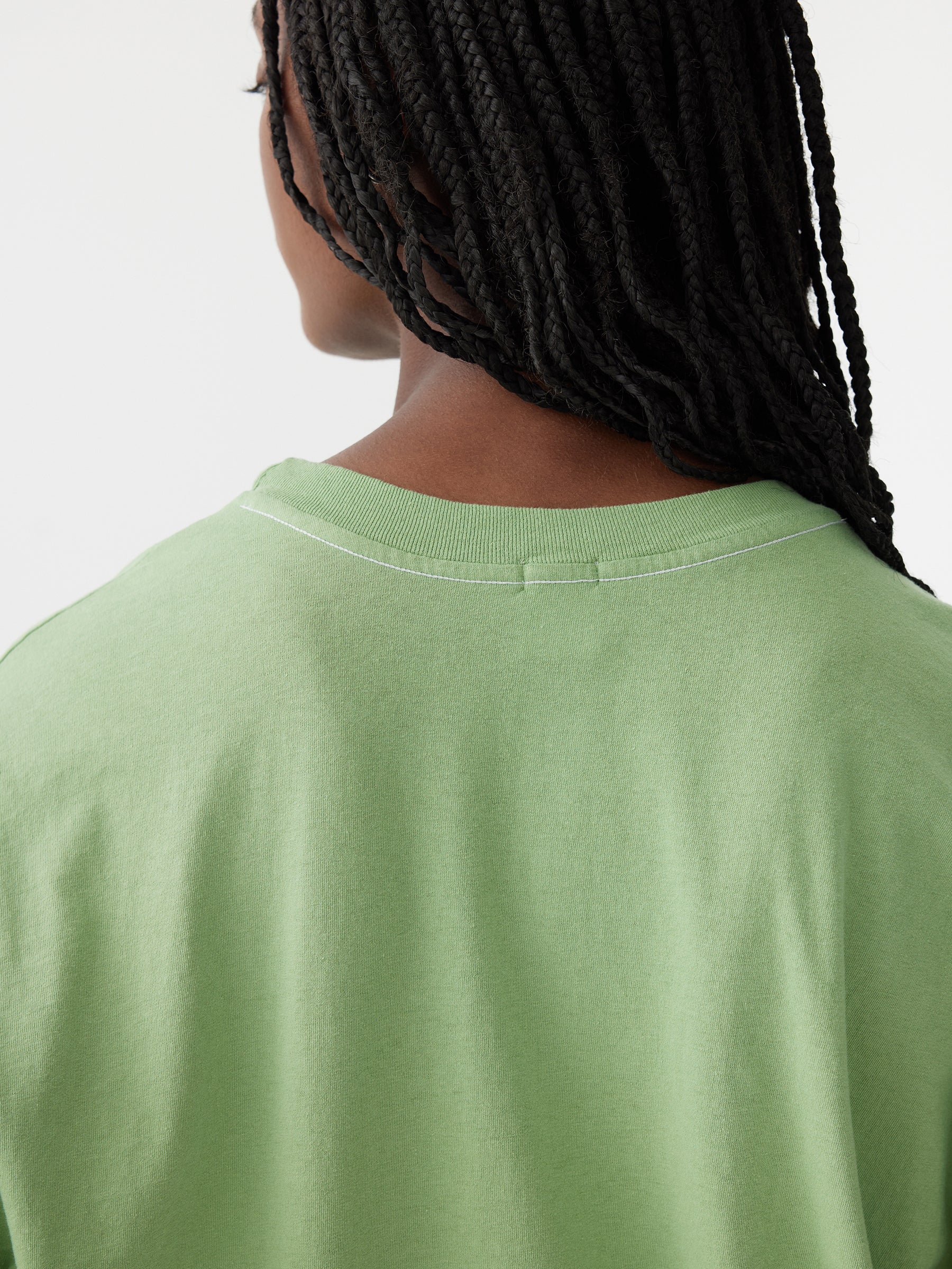 cropped boxy short sleeve t.shirt