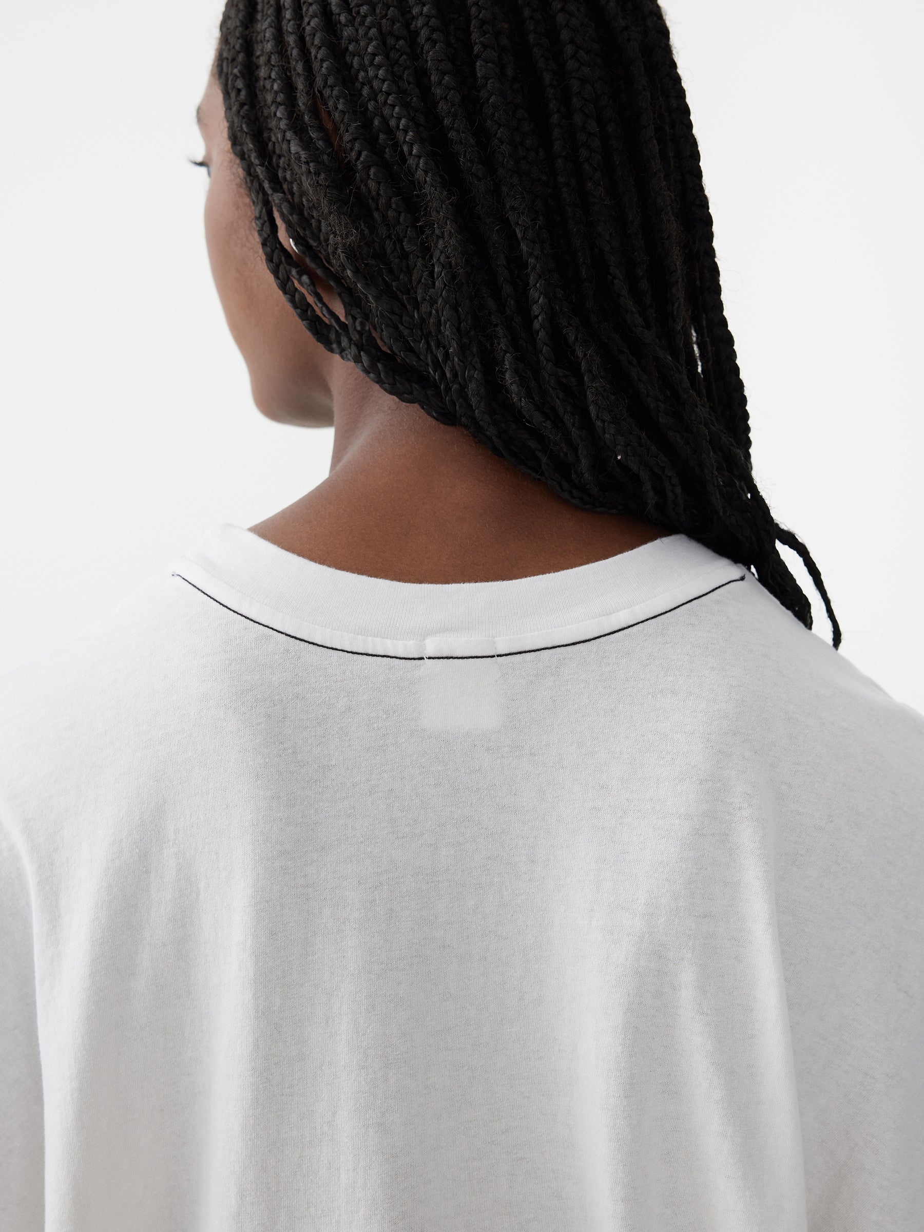 cropped boxy short sleeve t.shirt