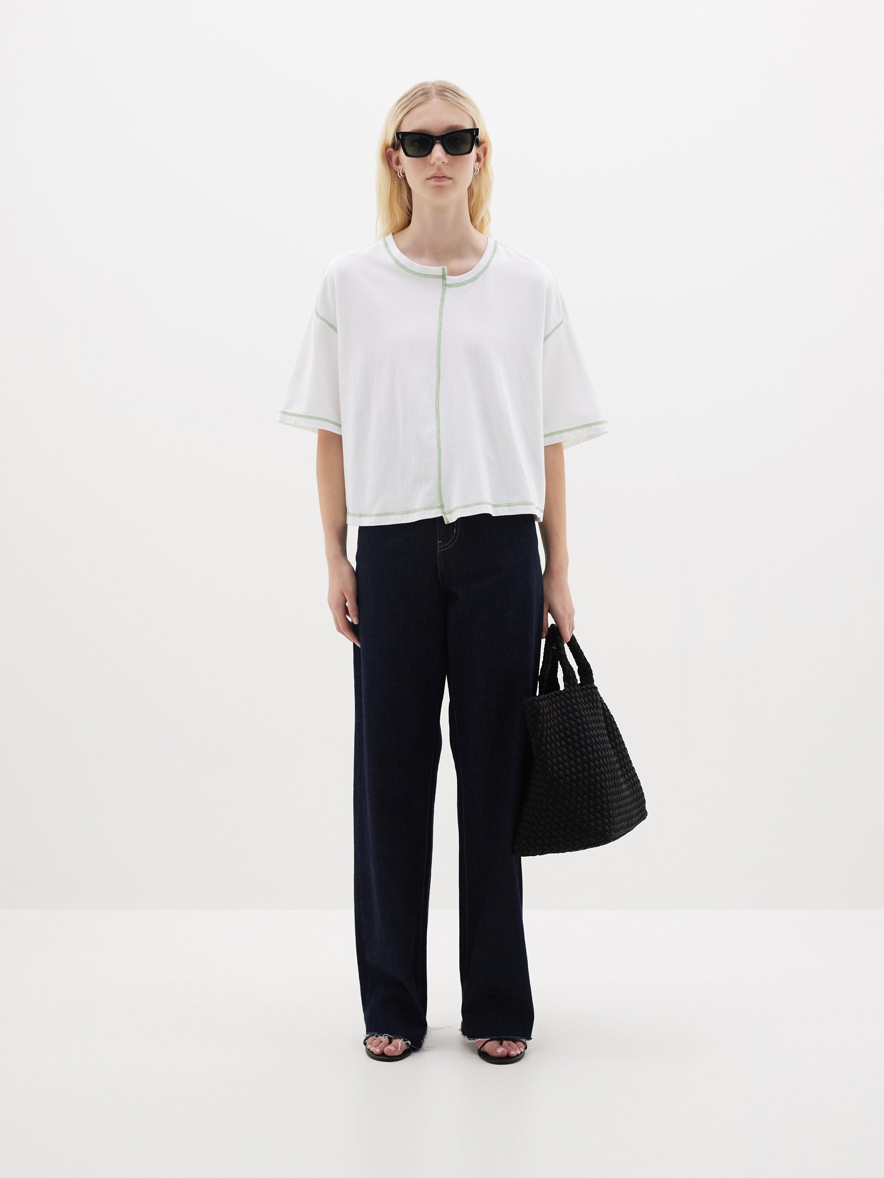 shift front boxy short sleeve t.shirt