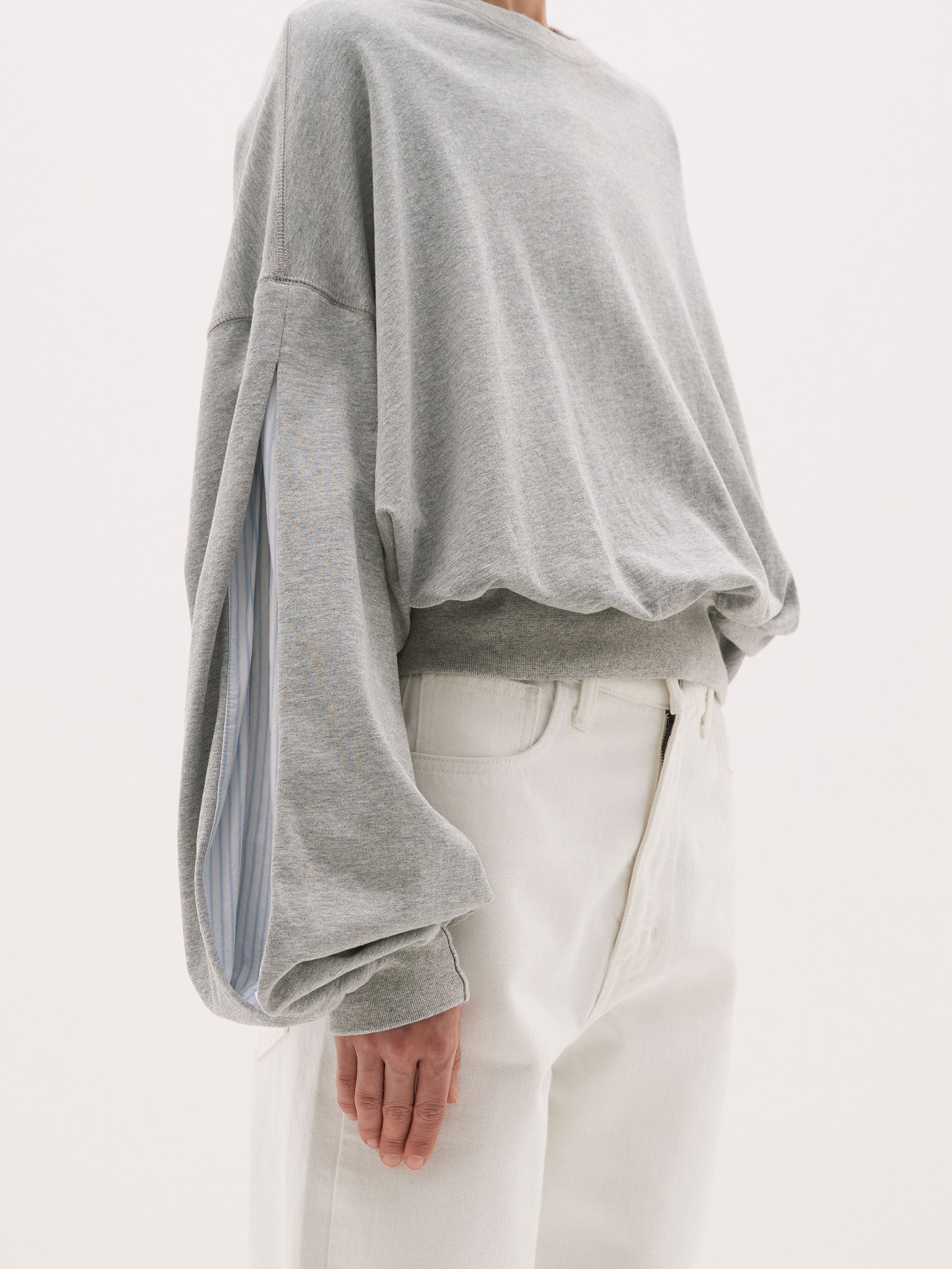 athletic stripe contrast sweat