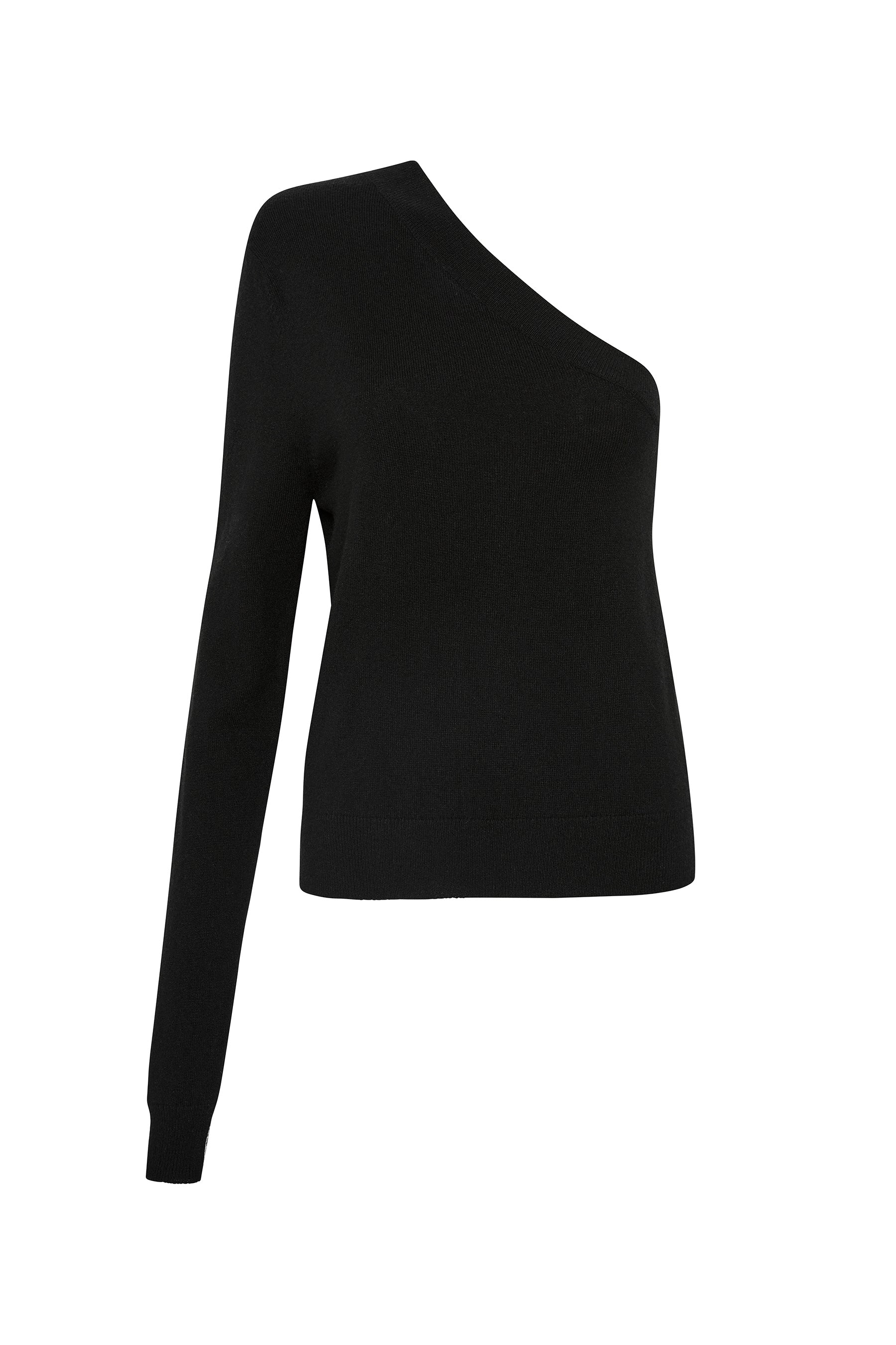 one shoulder knit