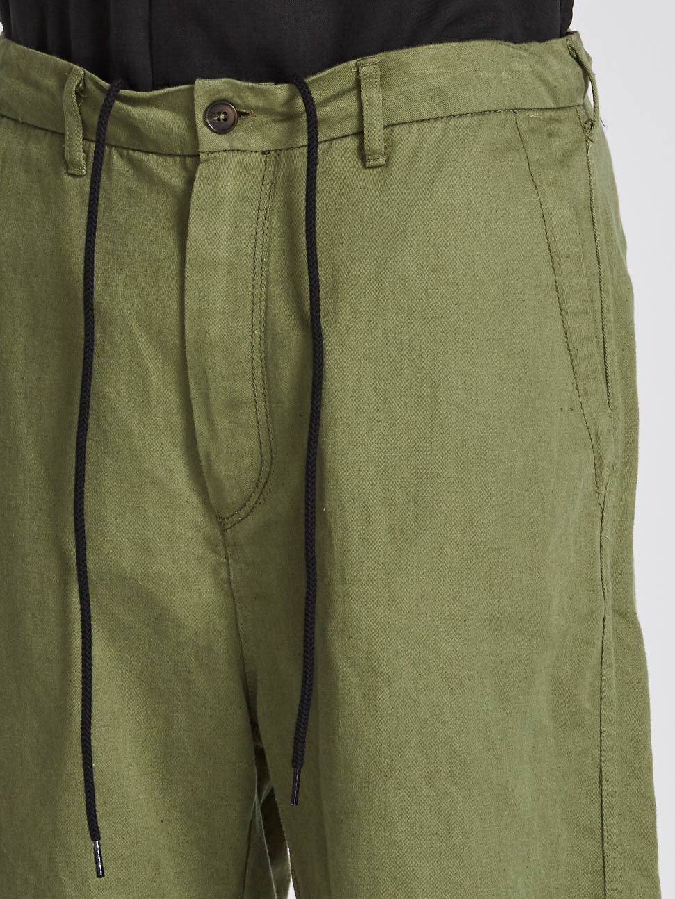 bassike cuff short in army