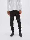bassike slim tapered track pant ll in black