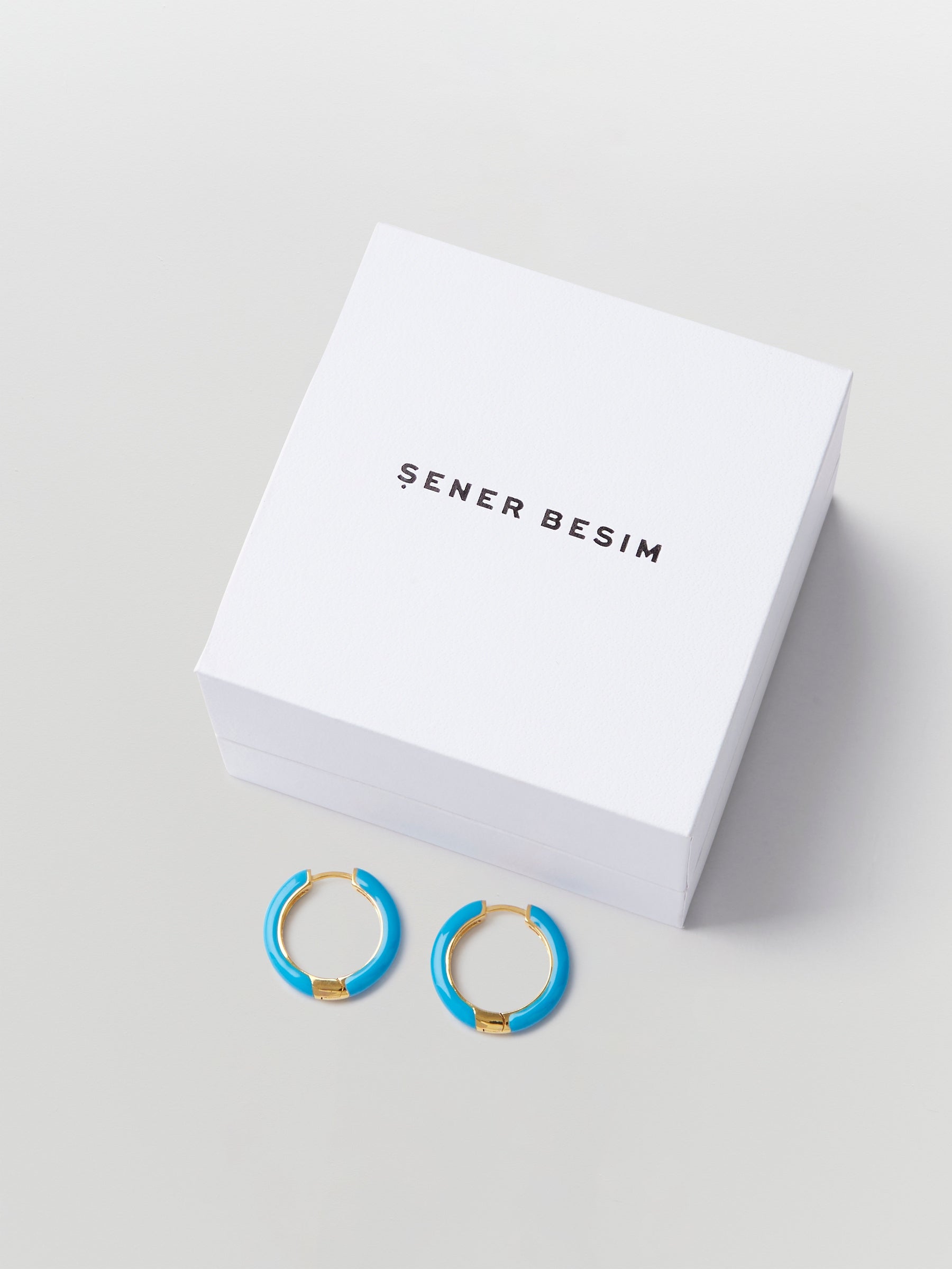 sener besim turquoise enamel hoop