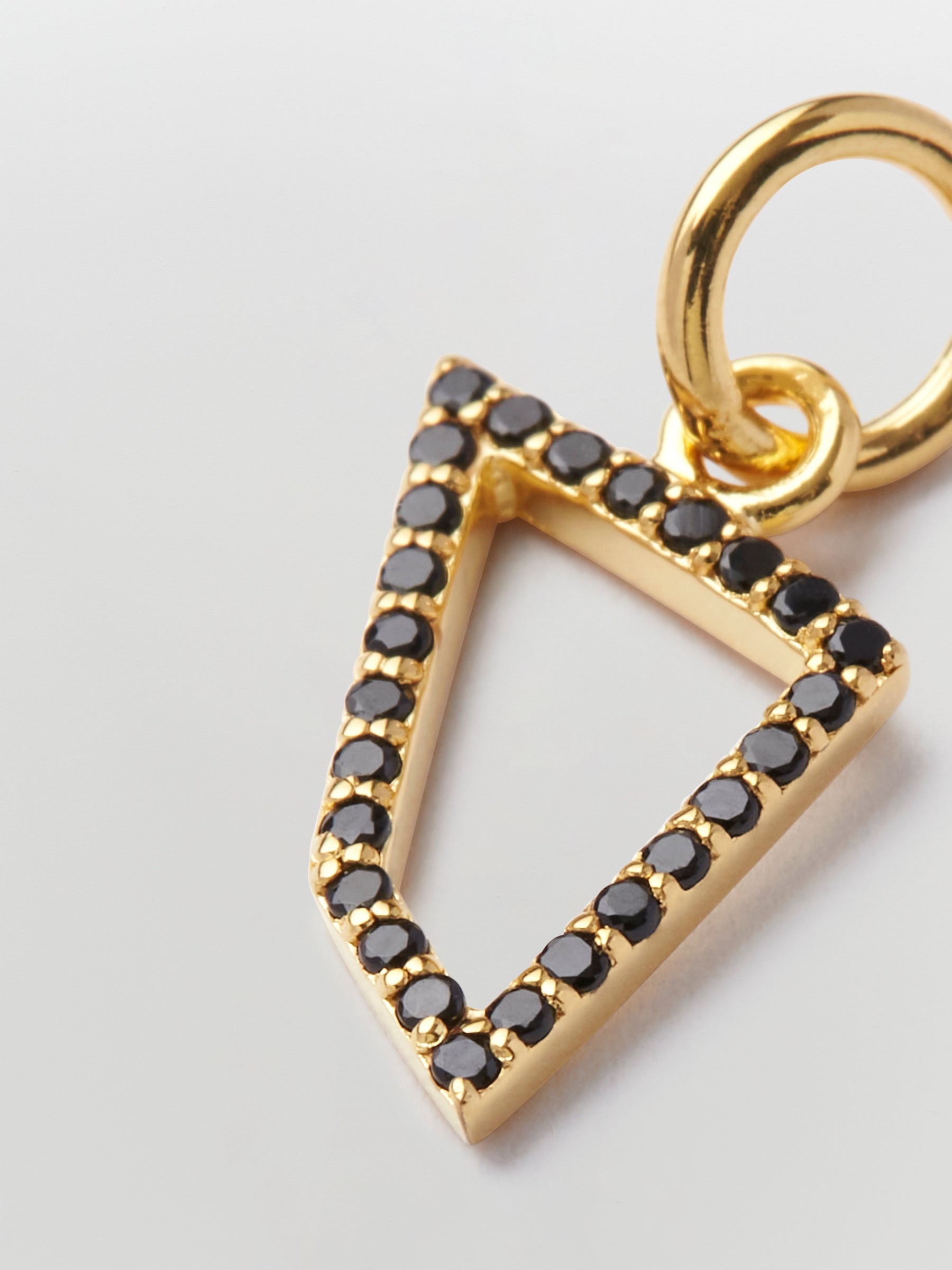 sener besim onyx triangle charm