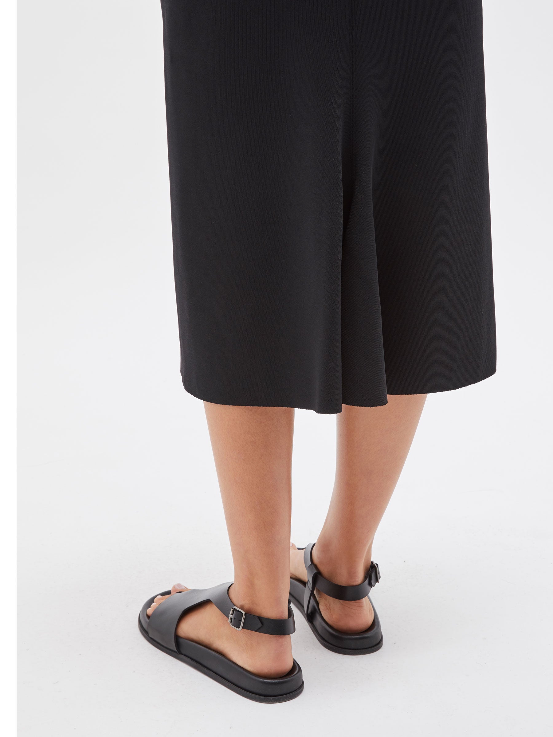 bassike longerline bandage skirt in black