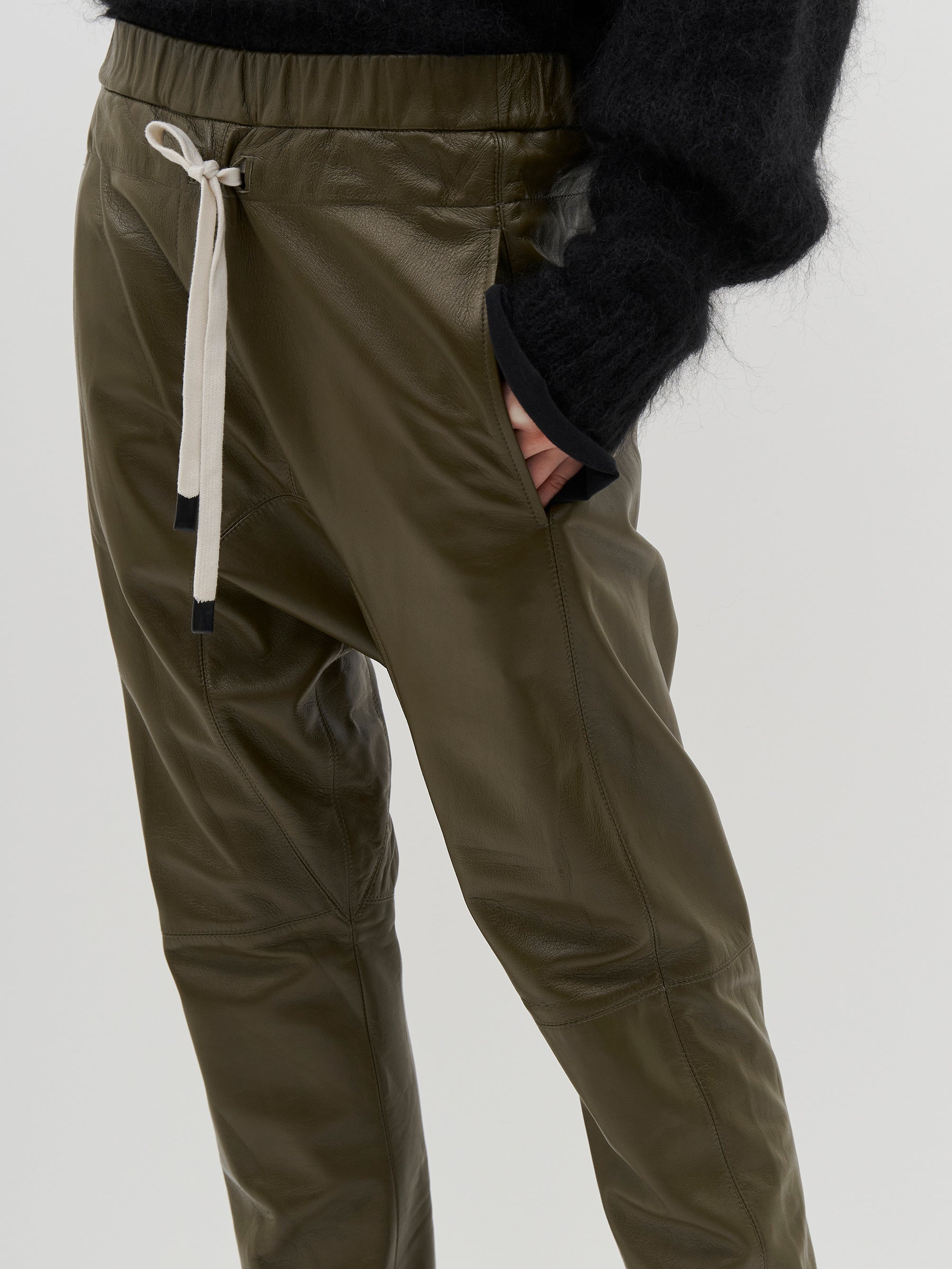 relaxed leather pant ll