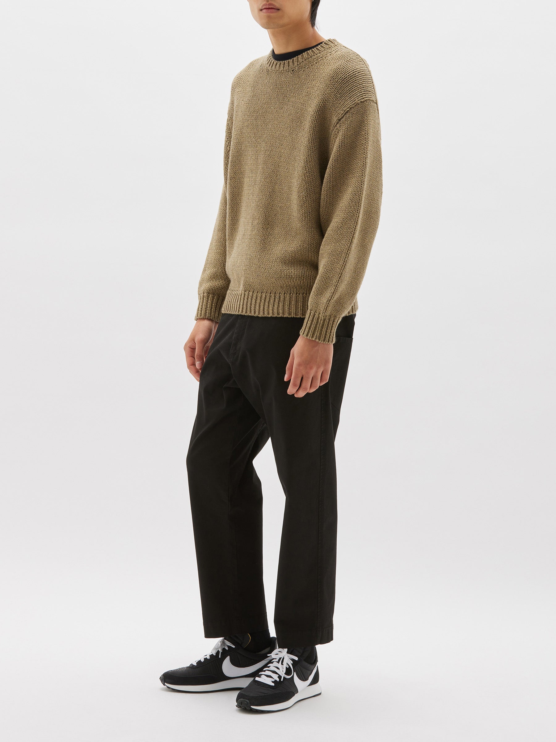 chunky crew neck knit