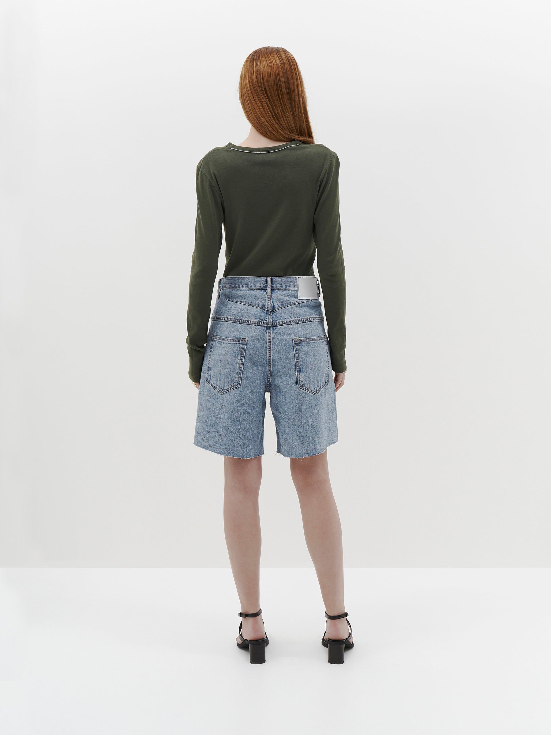 slim superfine rib long sleeve t.shirt