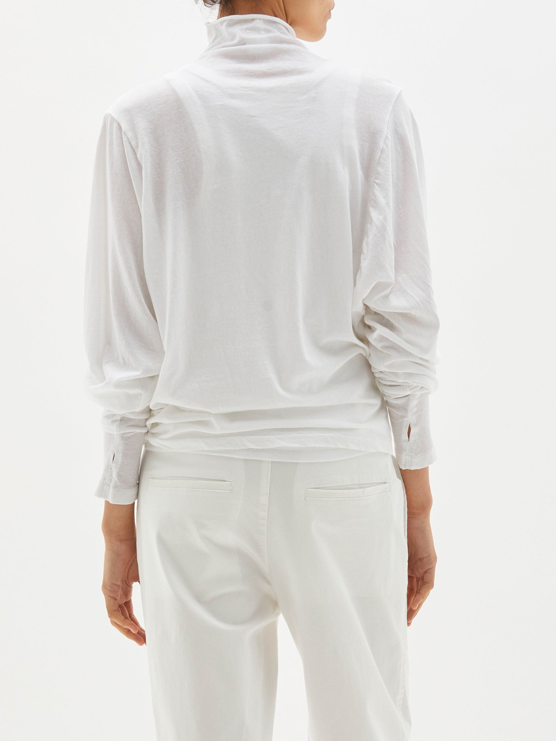 voluminous sleeve long sleeve t.shirt