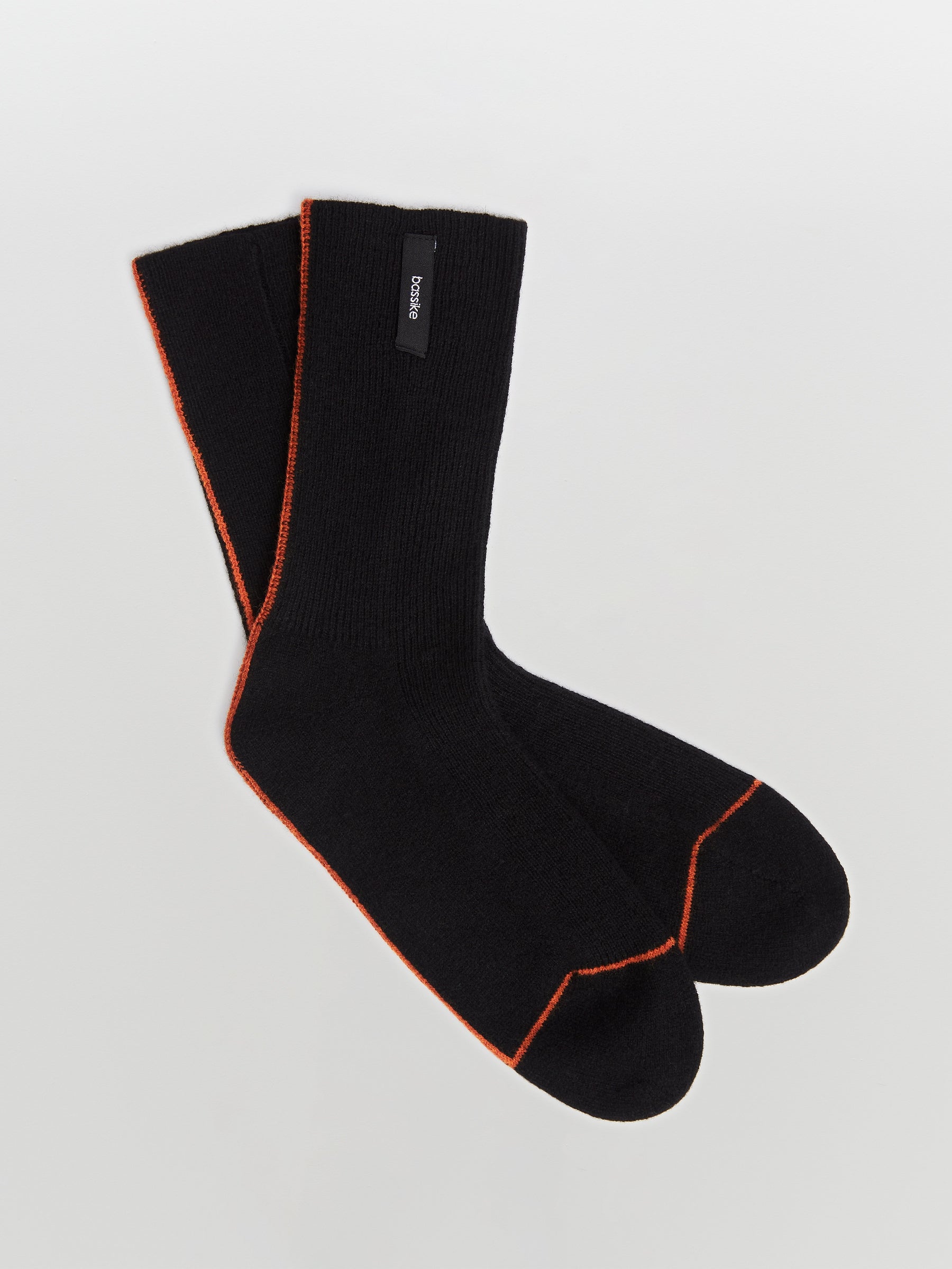contrast cashmere stripe sock