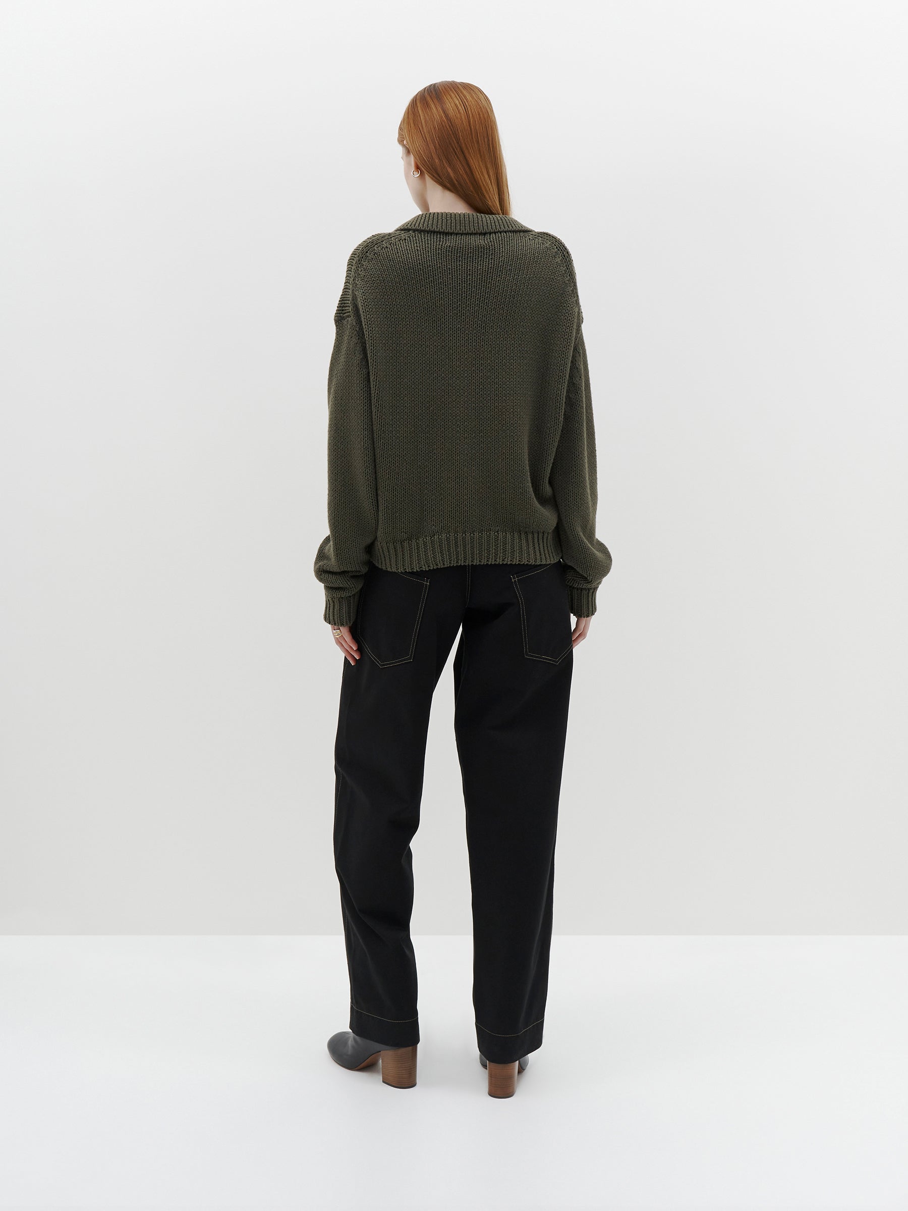 boxy-cotton-polo-knit-aw22wk27-khaki