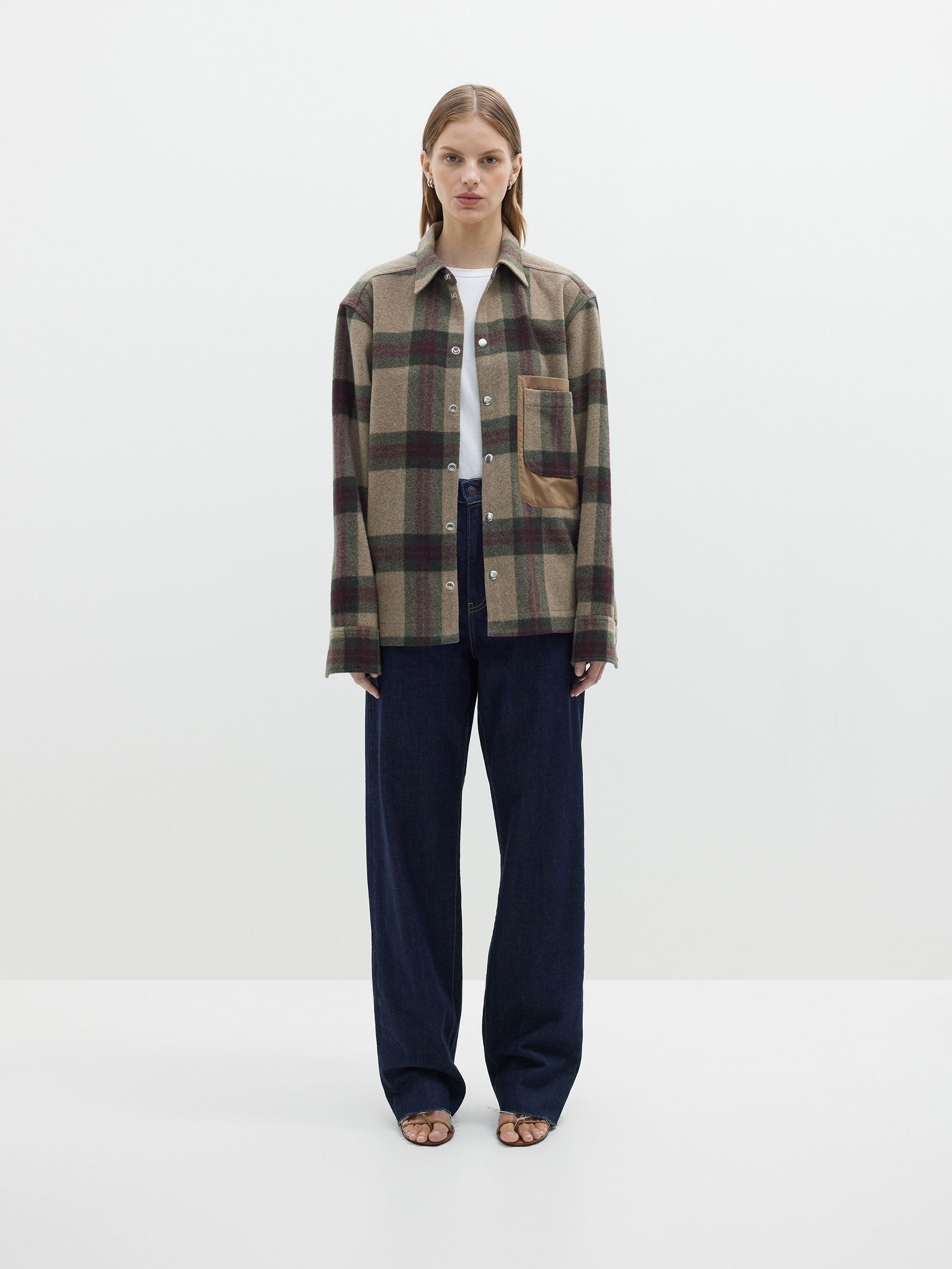 check overshirt