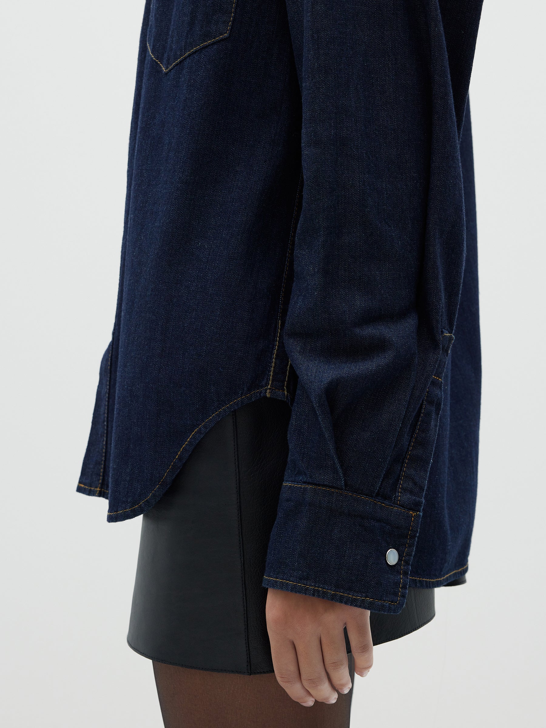 western denim shirt