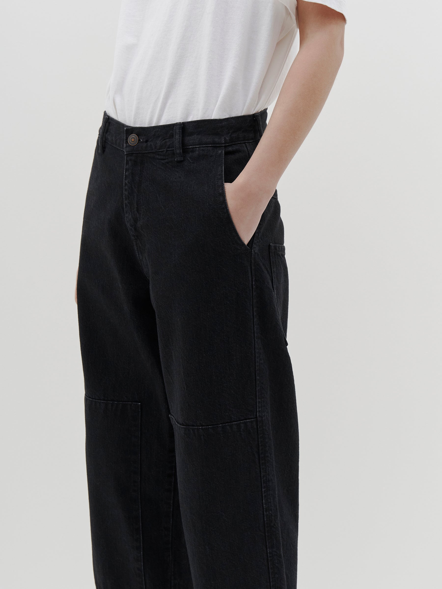 double knee patch jean