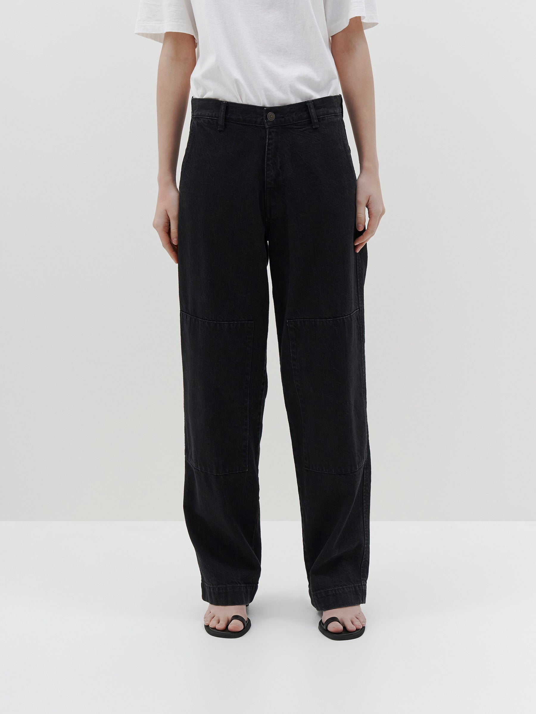 double knee patch jean