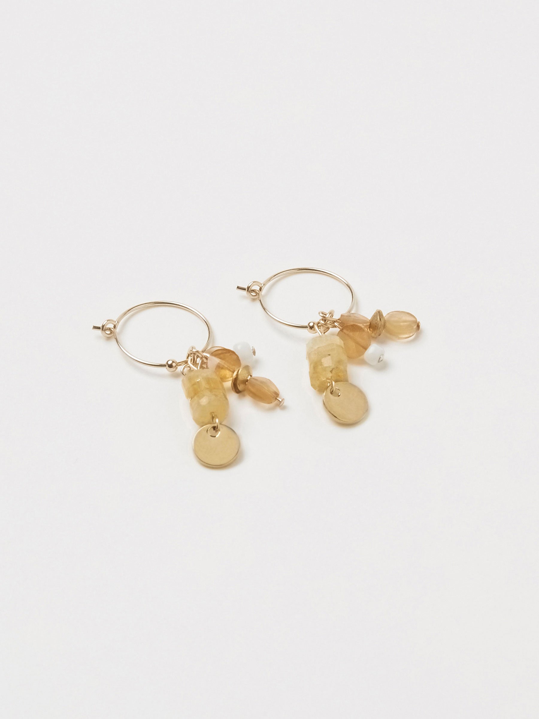 lanai & co citrine sunshine hoops
