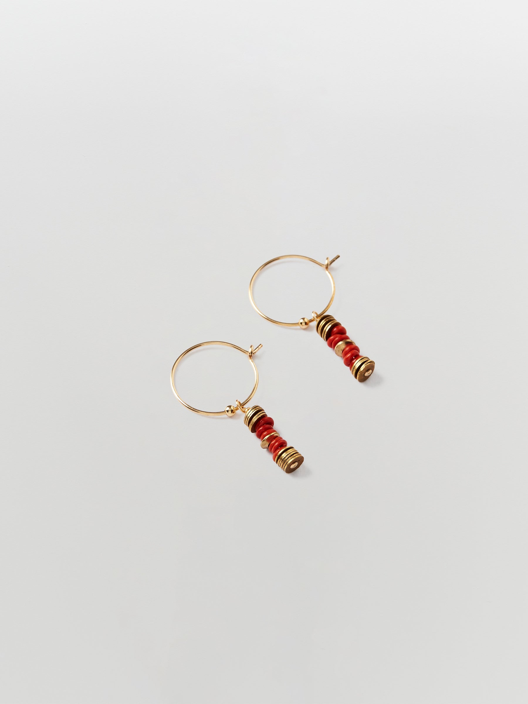 lanai & co red java drop earrings