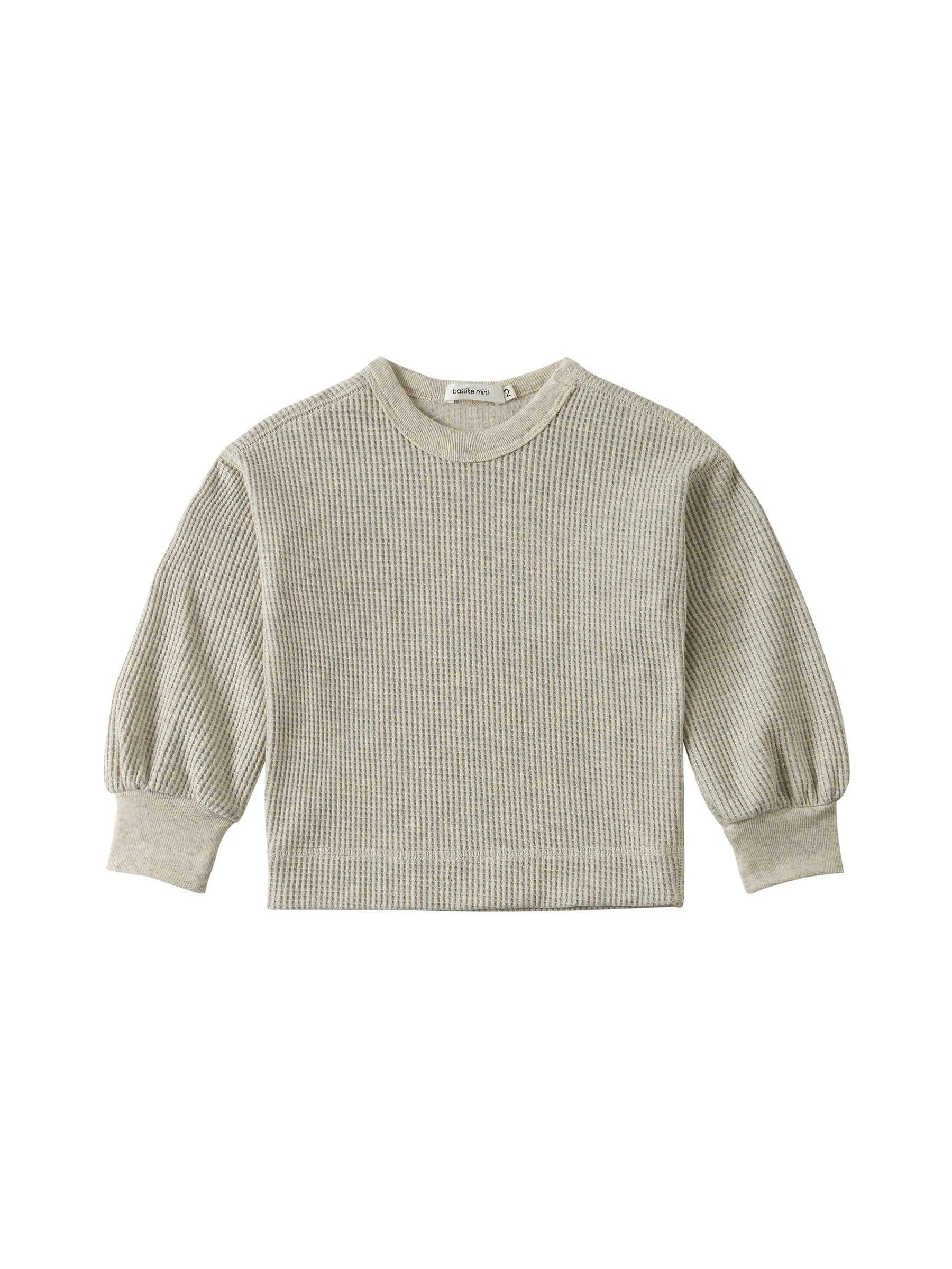 mini voluminous waffle sweat