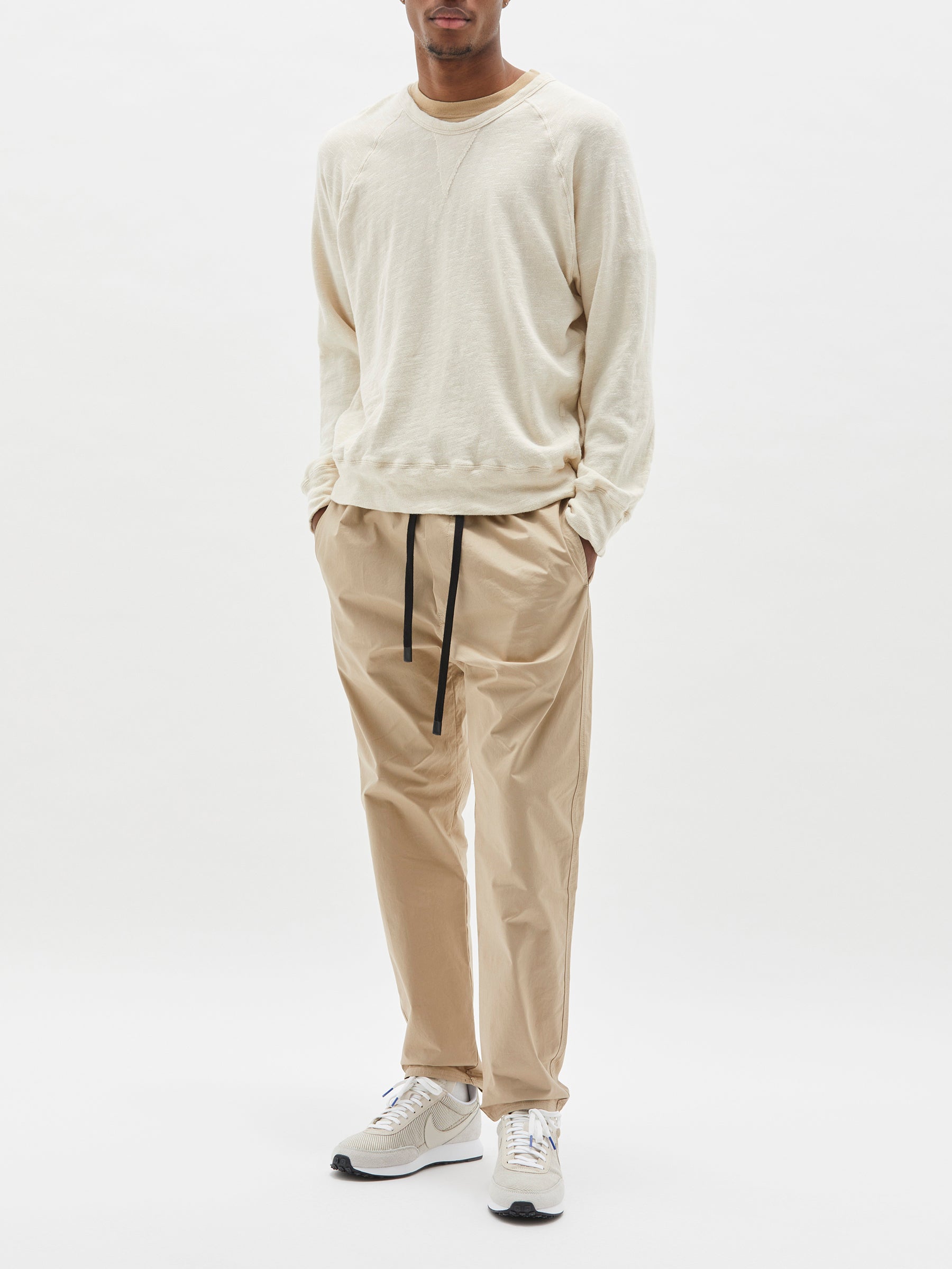 slub rib raglan sweat