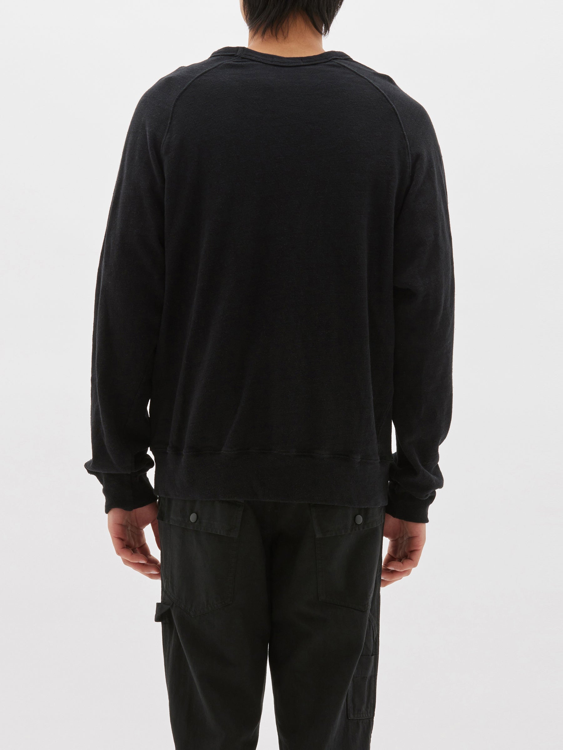 slub rib raglan knit