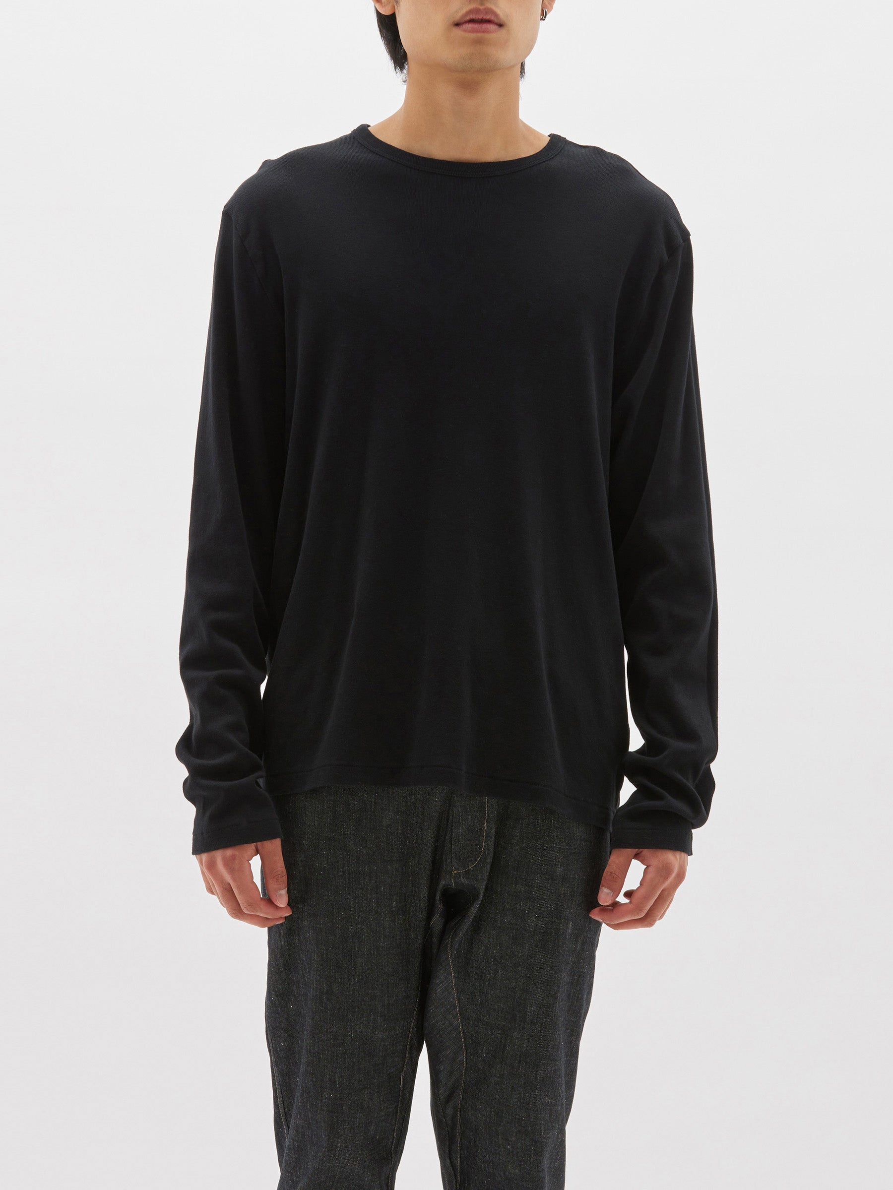 regular rib long sleeve t.shirt