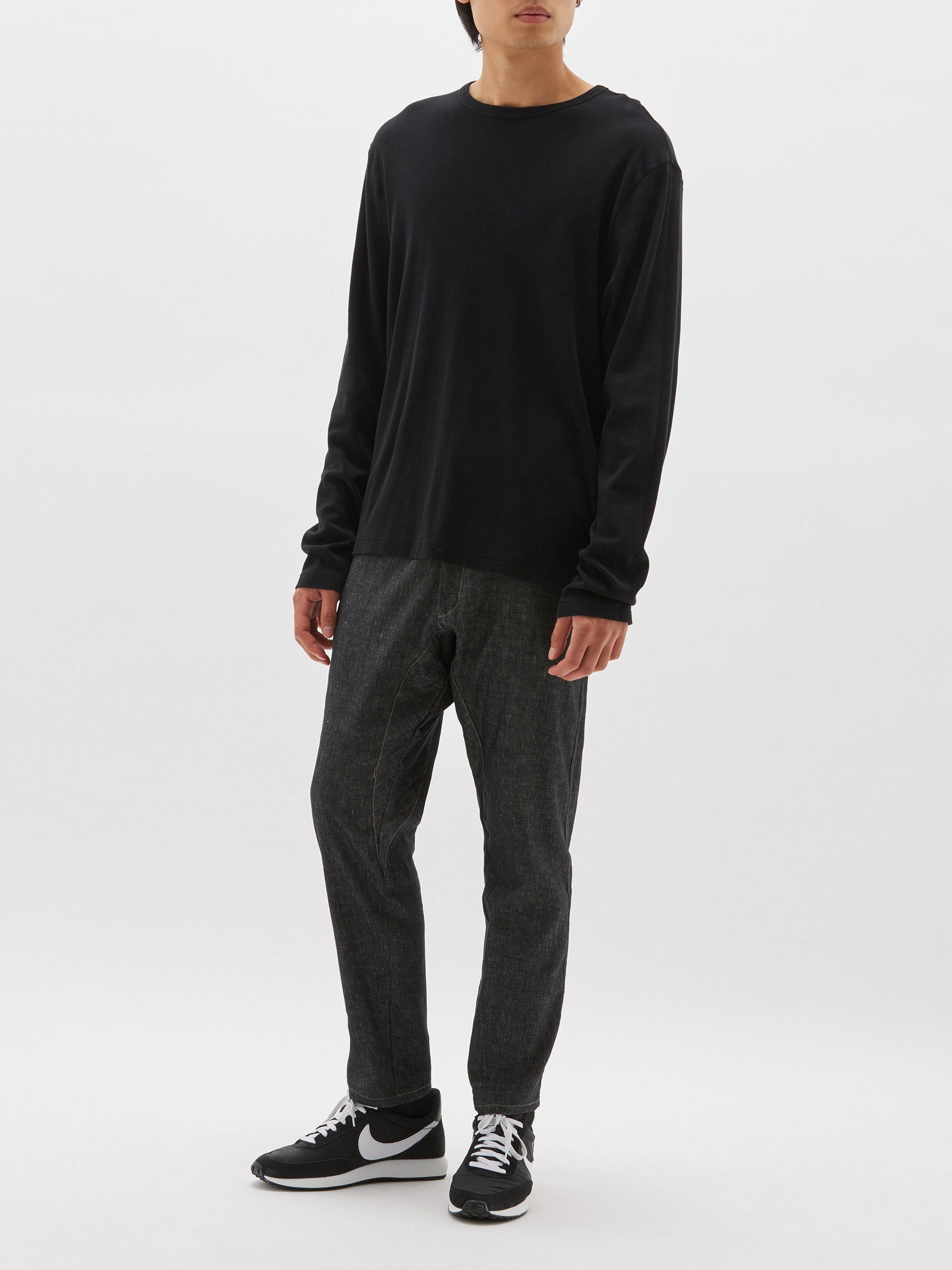 regular rib long sleeve t.shirt