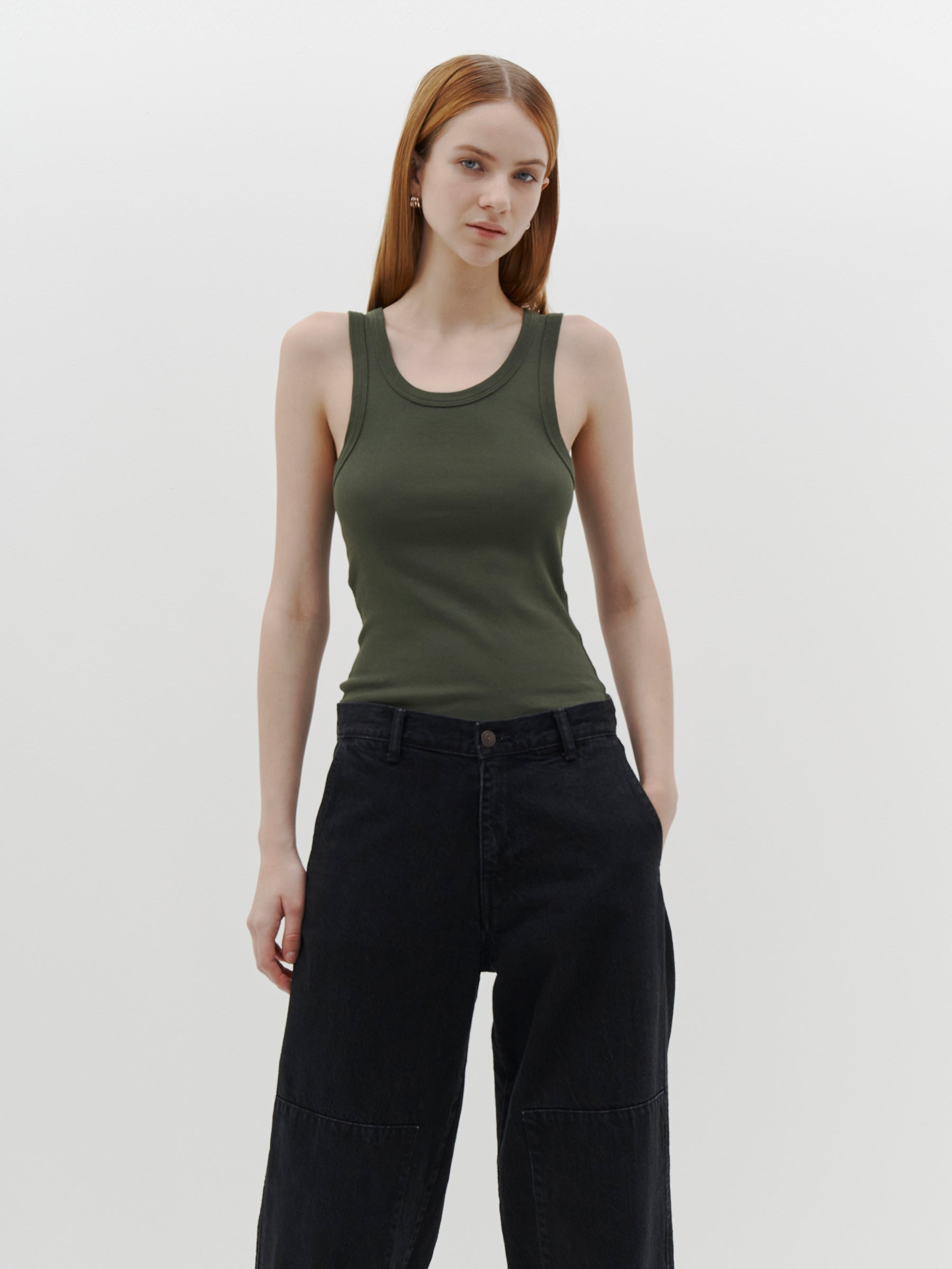 slim-superfine-rib-tank-pc21wjt54-khaki-green