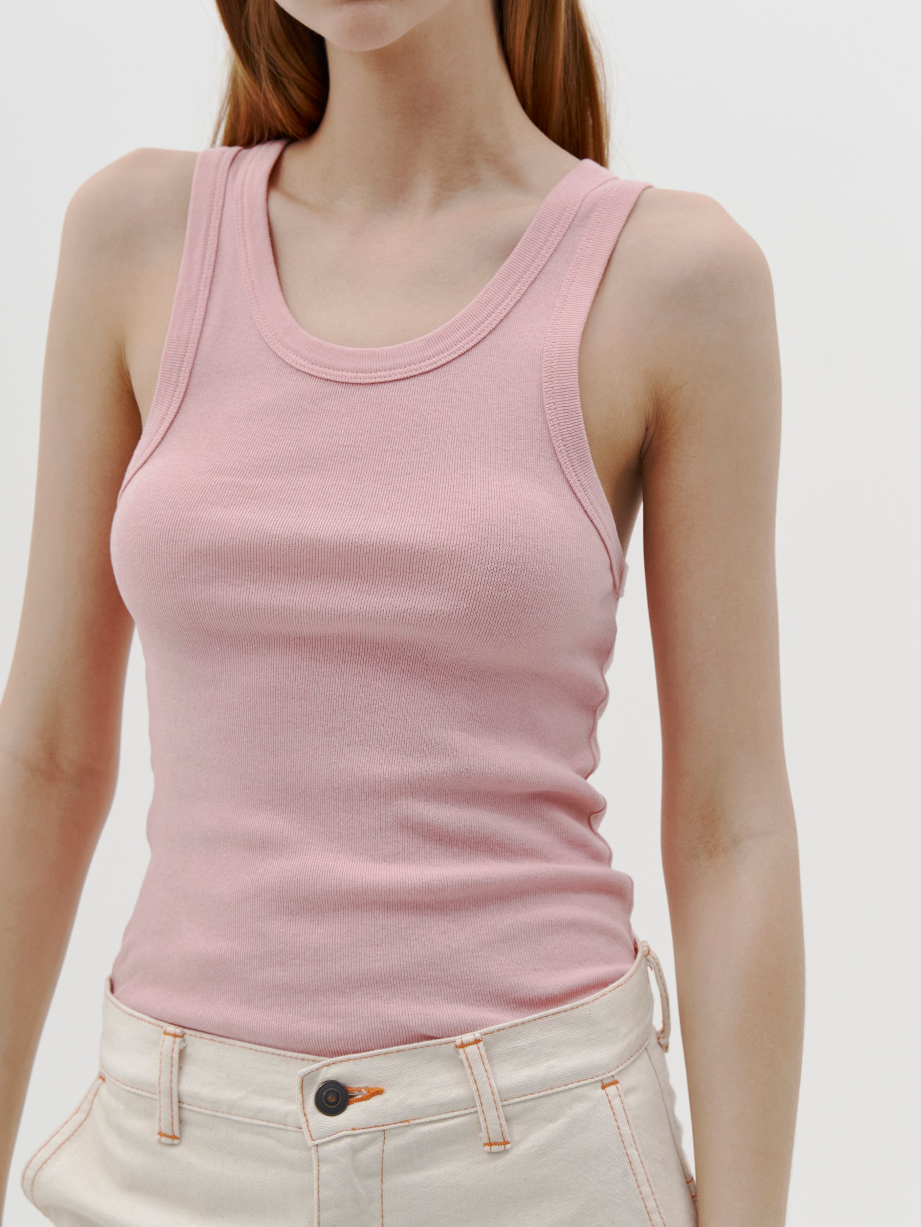 slim superfine rib tank