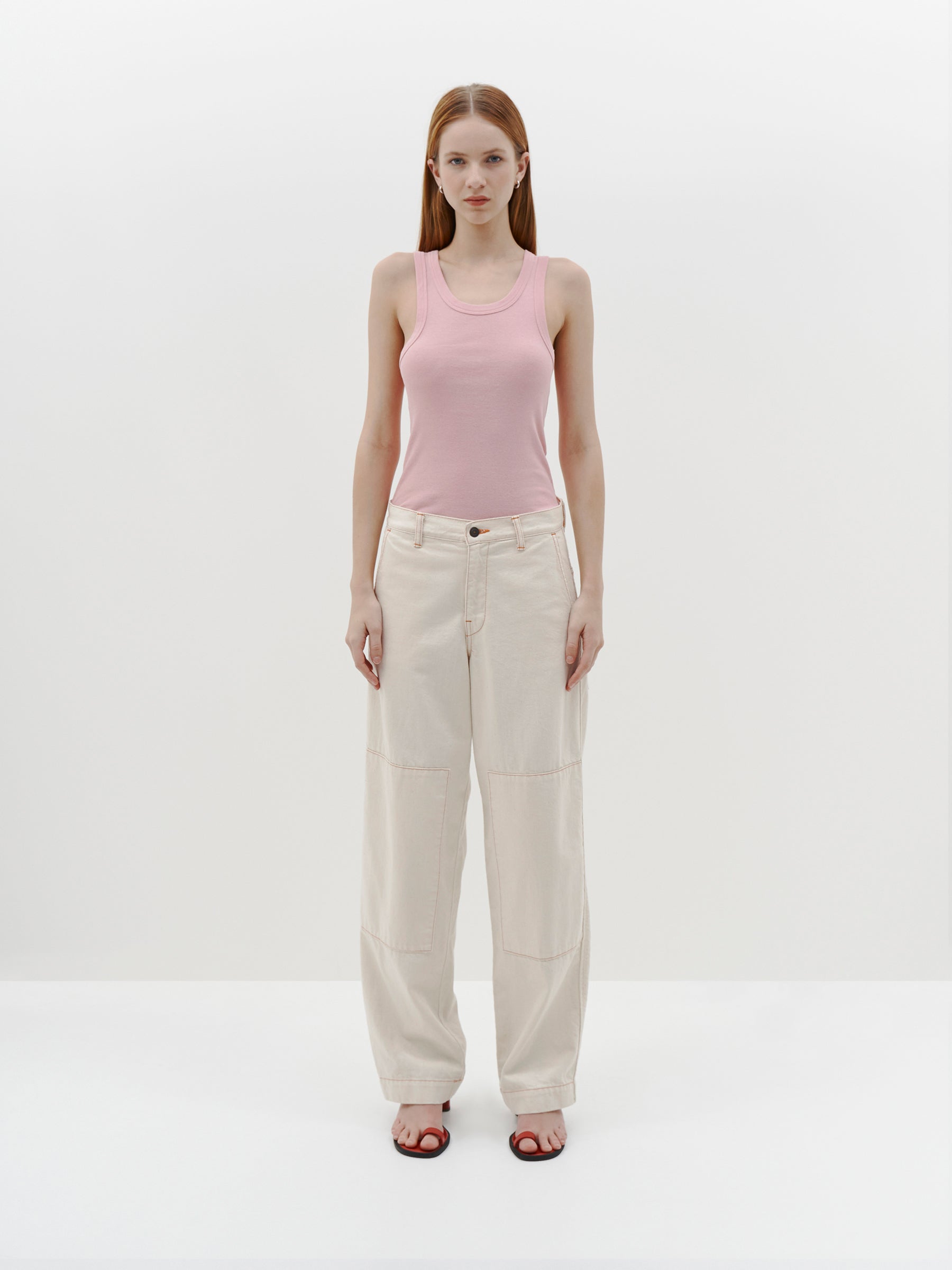 slim superfine rib tank