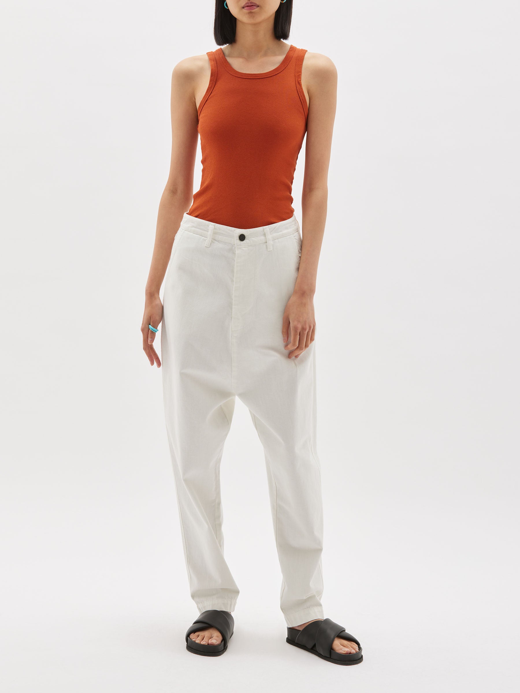 slim superfine rib tank