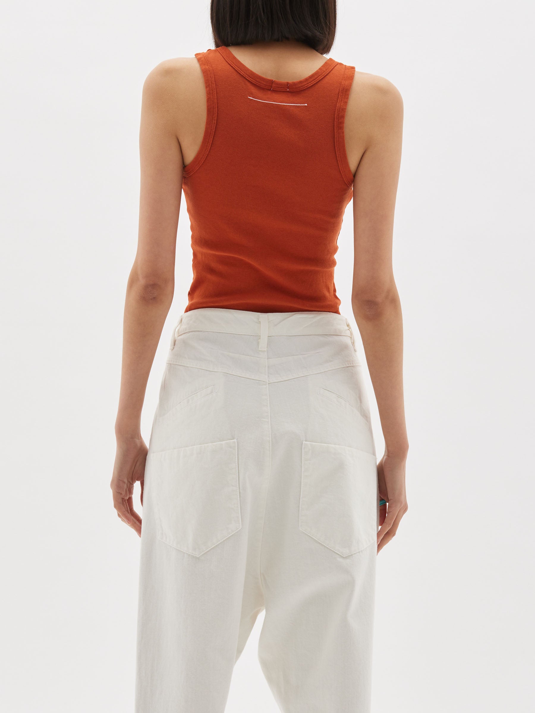slim superfine rib tank
