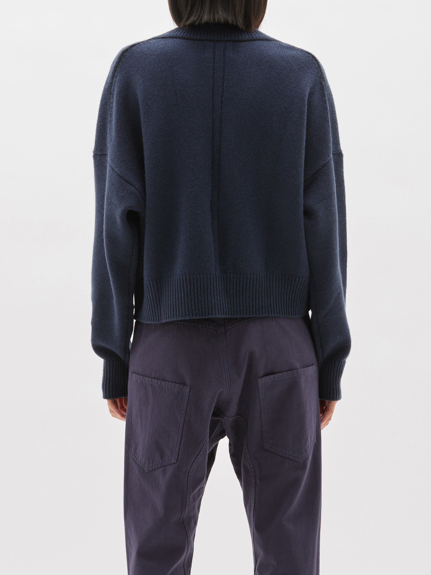 boxy v neck weekend knit