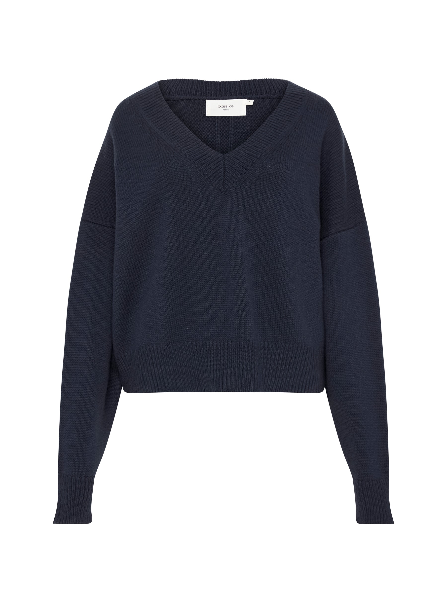 boxy v neck weekend knit