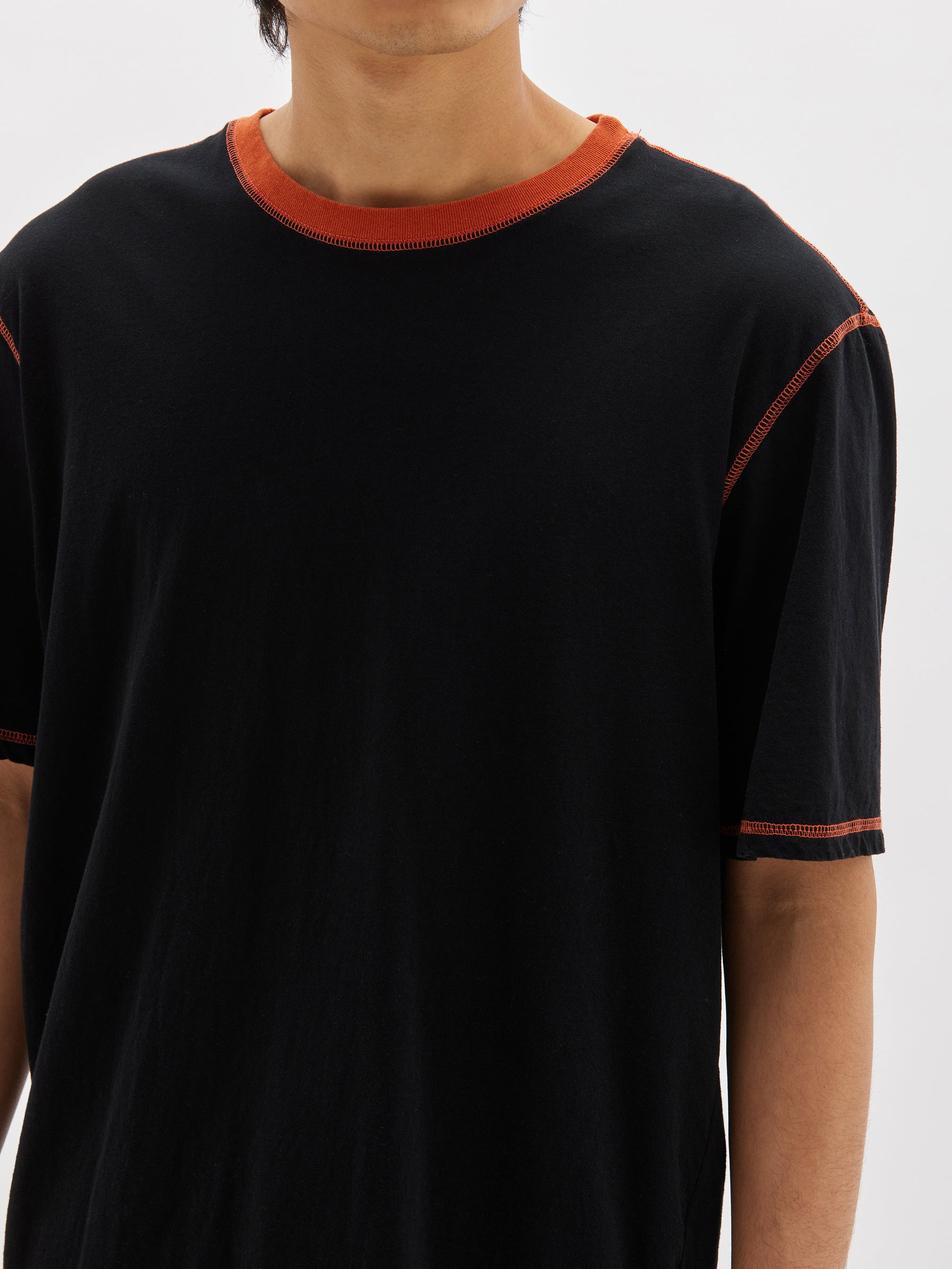contrast slouch fit t.shirt