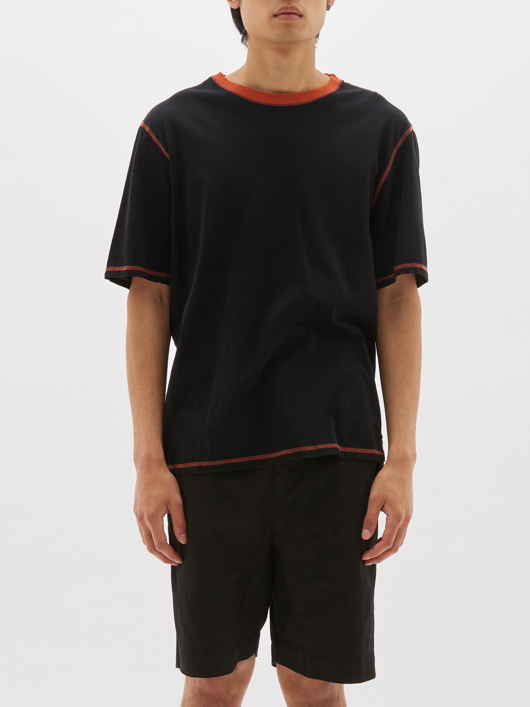 contrast slouch fit t.shirt