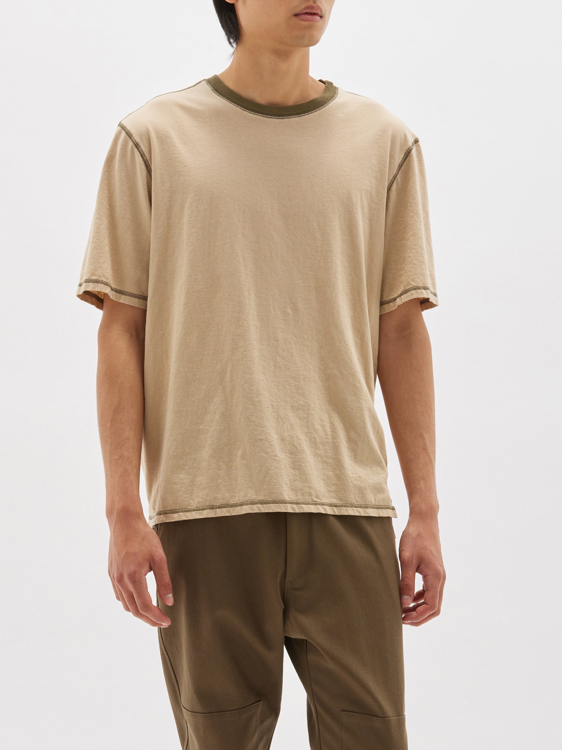 contrast slouch fit t.shirt